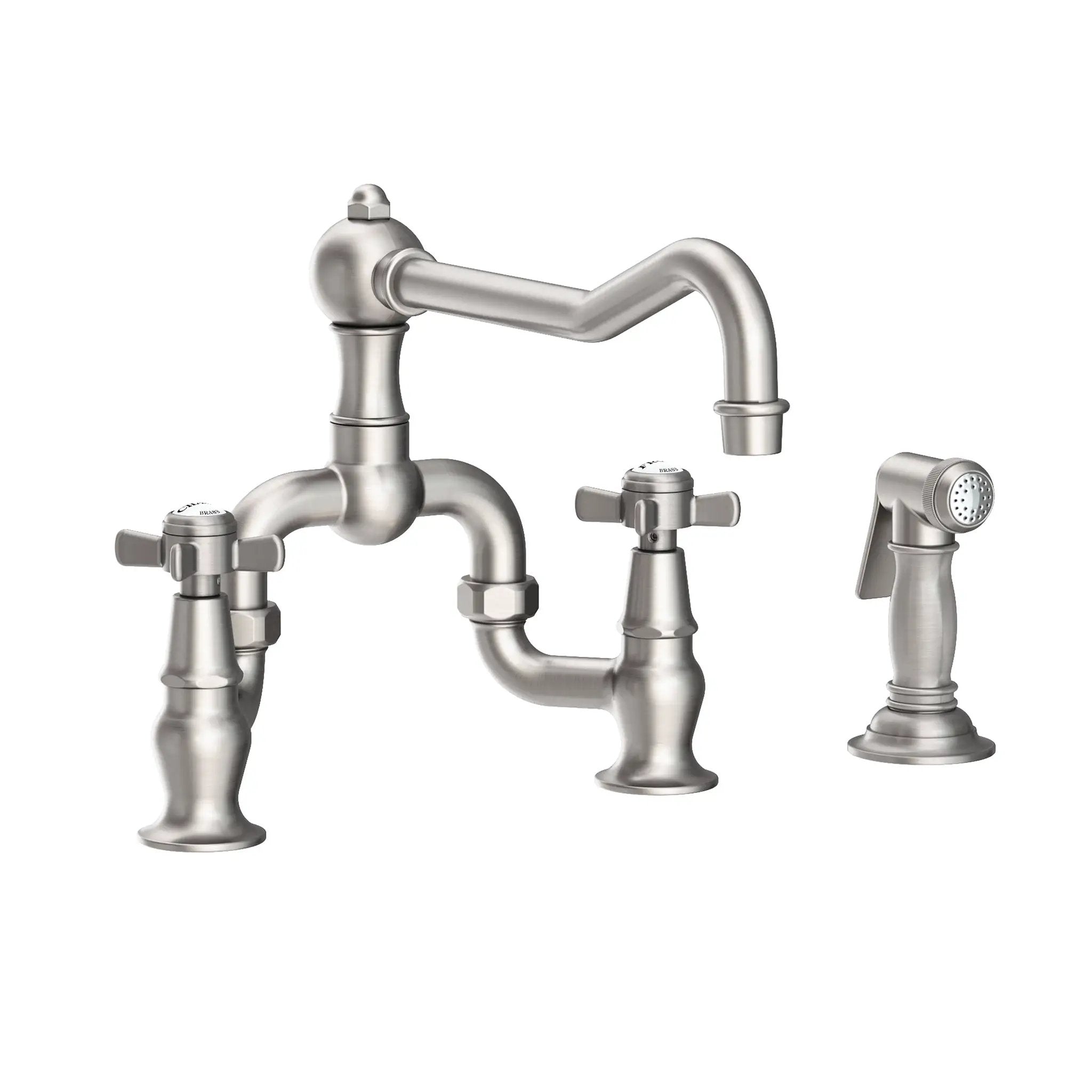 Newport Brass Fairfield Kitchen Bridge Faucet with Side Spray by Newport Brass
