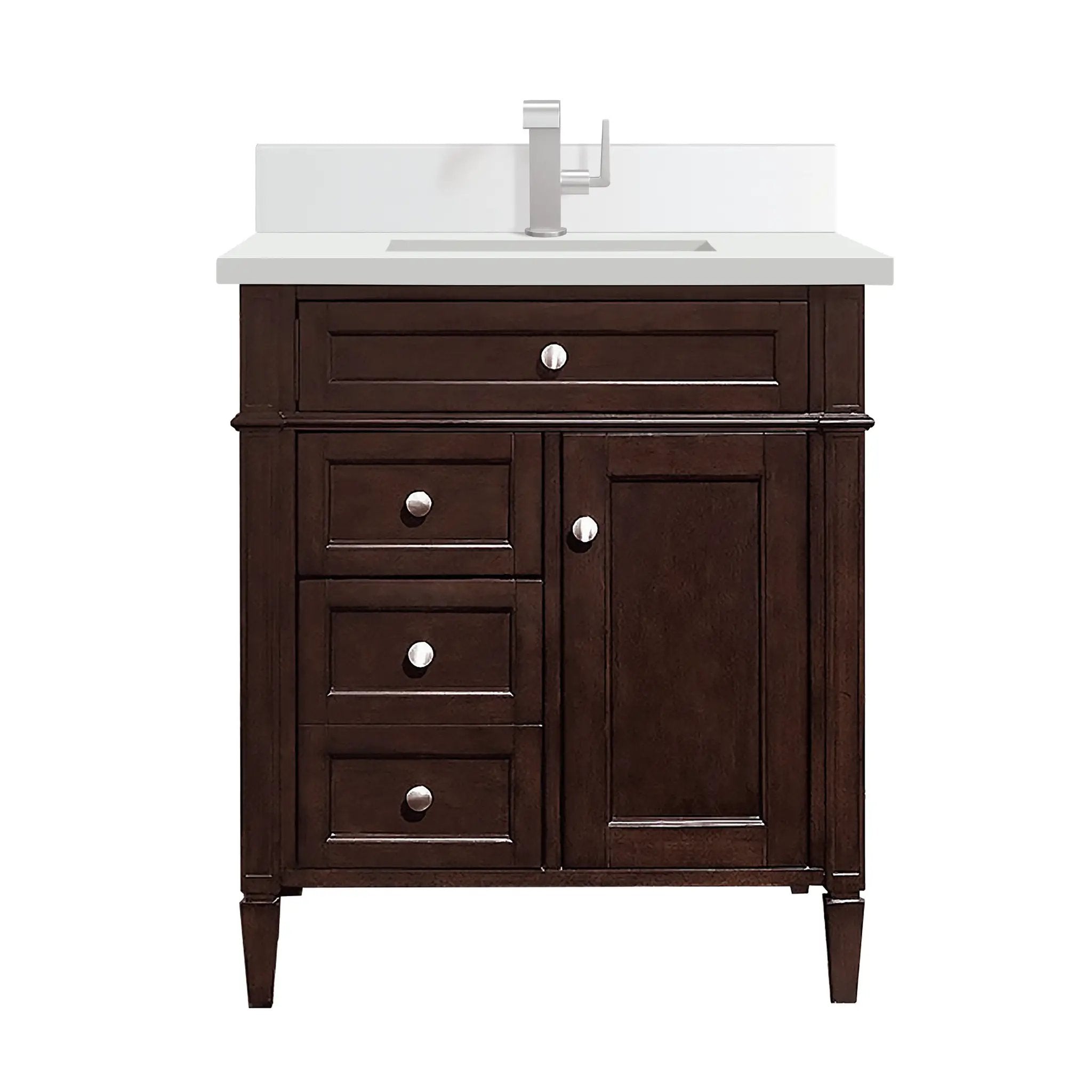 James Martin Brittany 30" Single Vanity Set - Burnished Mahogany by James Martin Vanities