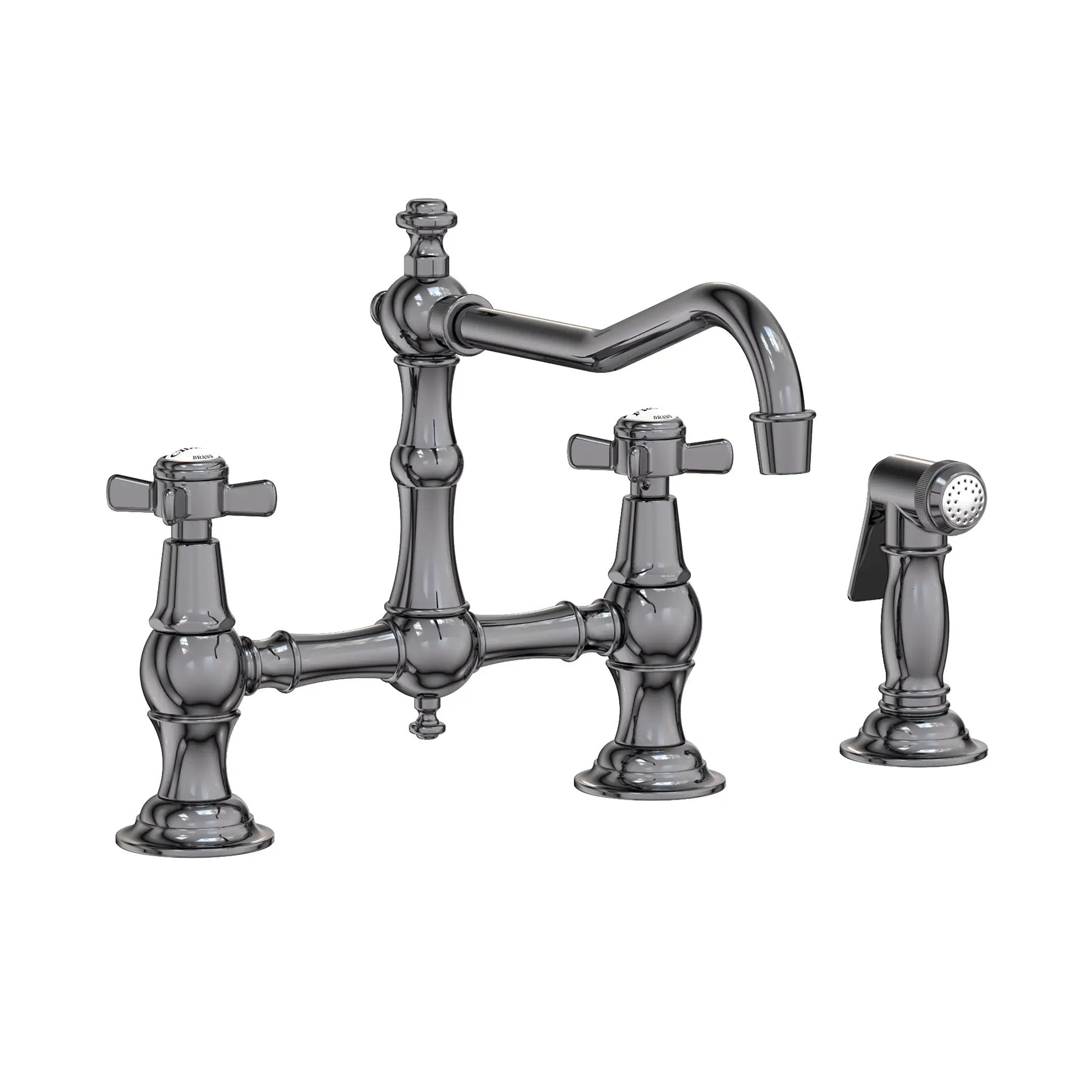 Newport Brass Fairfield Kitchen Bridge Faucet with Side Spray by Newport Brass