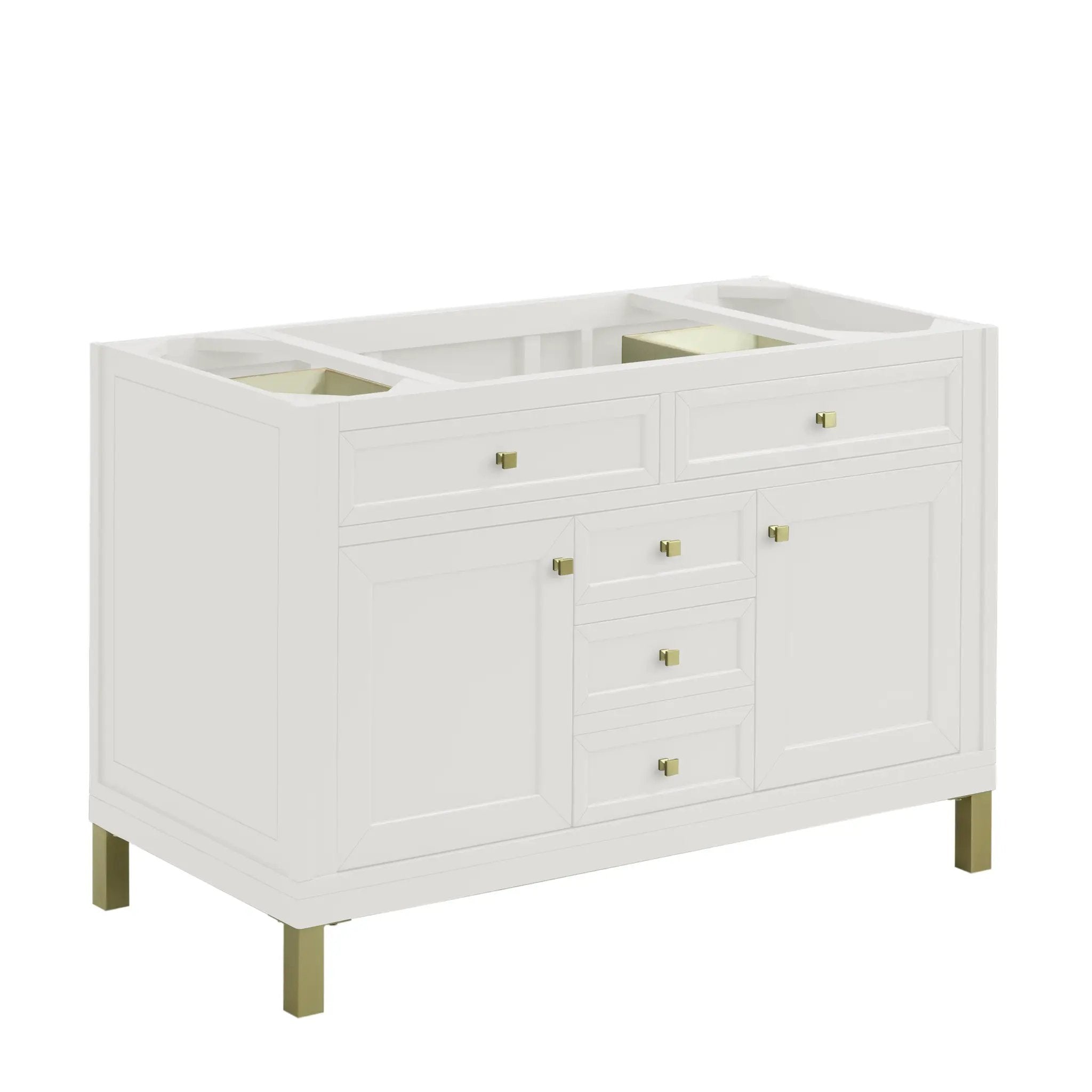 glossy white vanity
