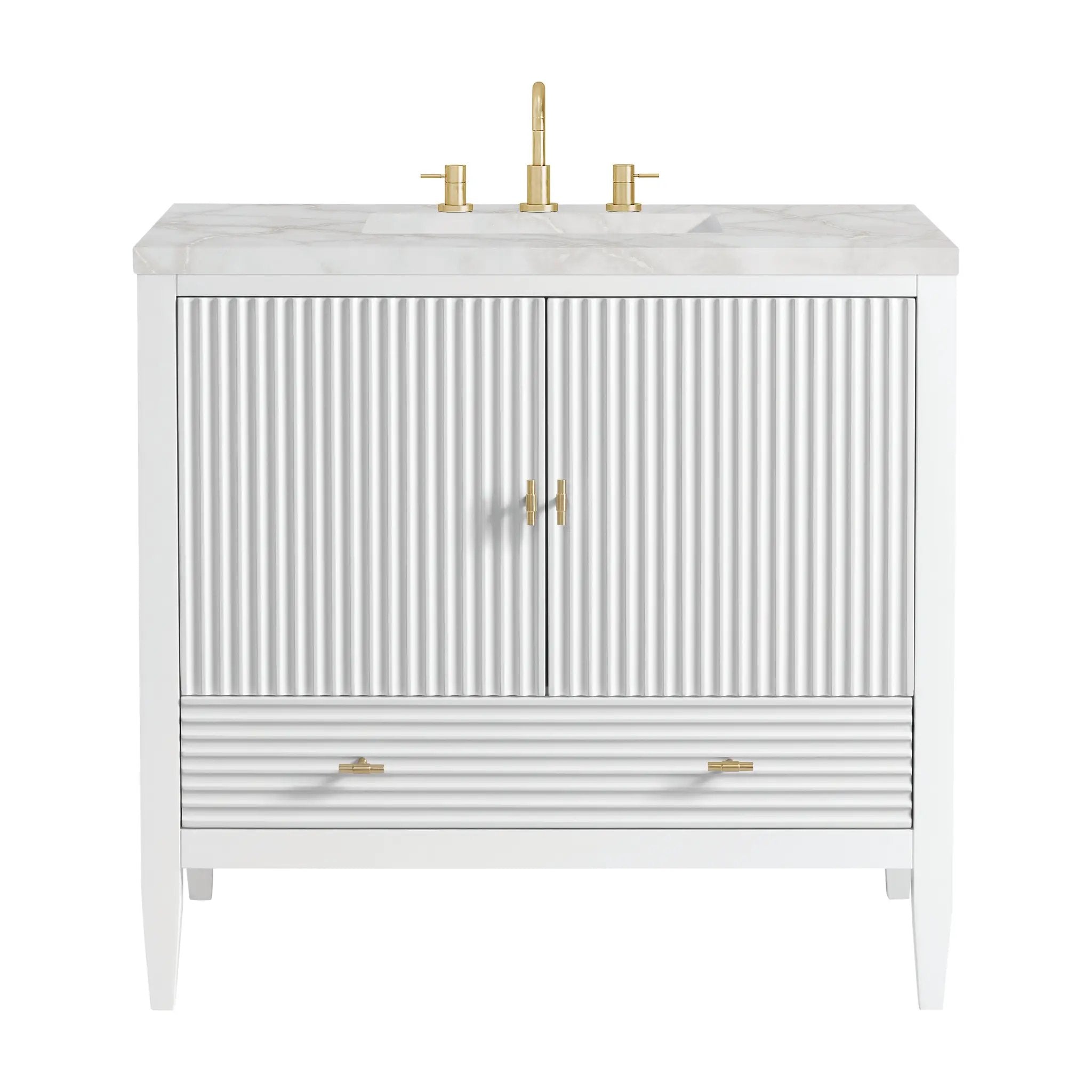James Martin Myrrin 36" Vanity Set - Bright White by James Martin Vanities