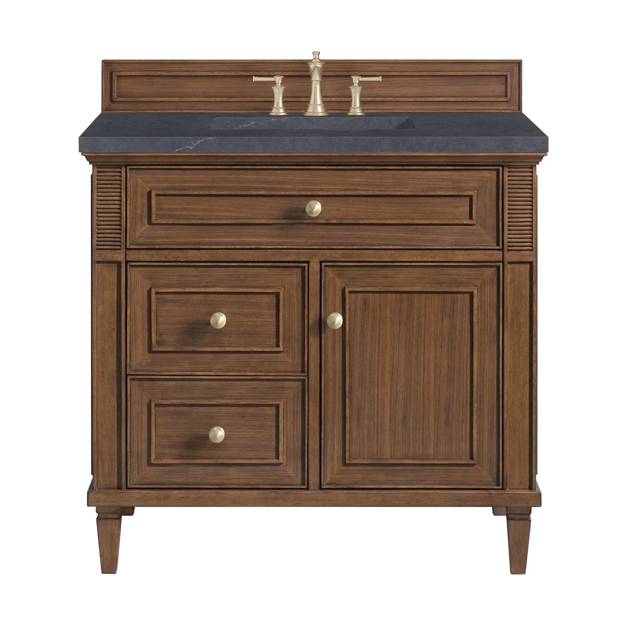 James Martin Lorelai 36" Single Vanity Set - Mid-Century Walnut by James Martin Vanities