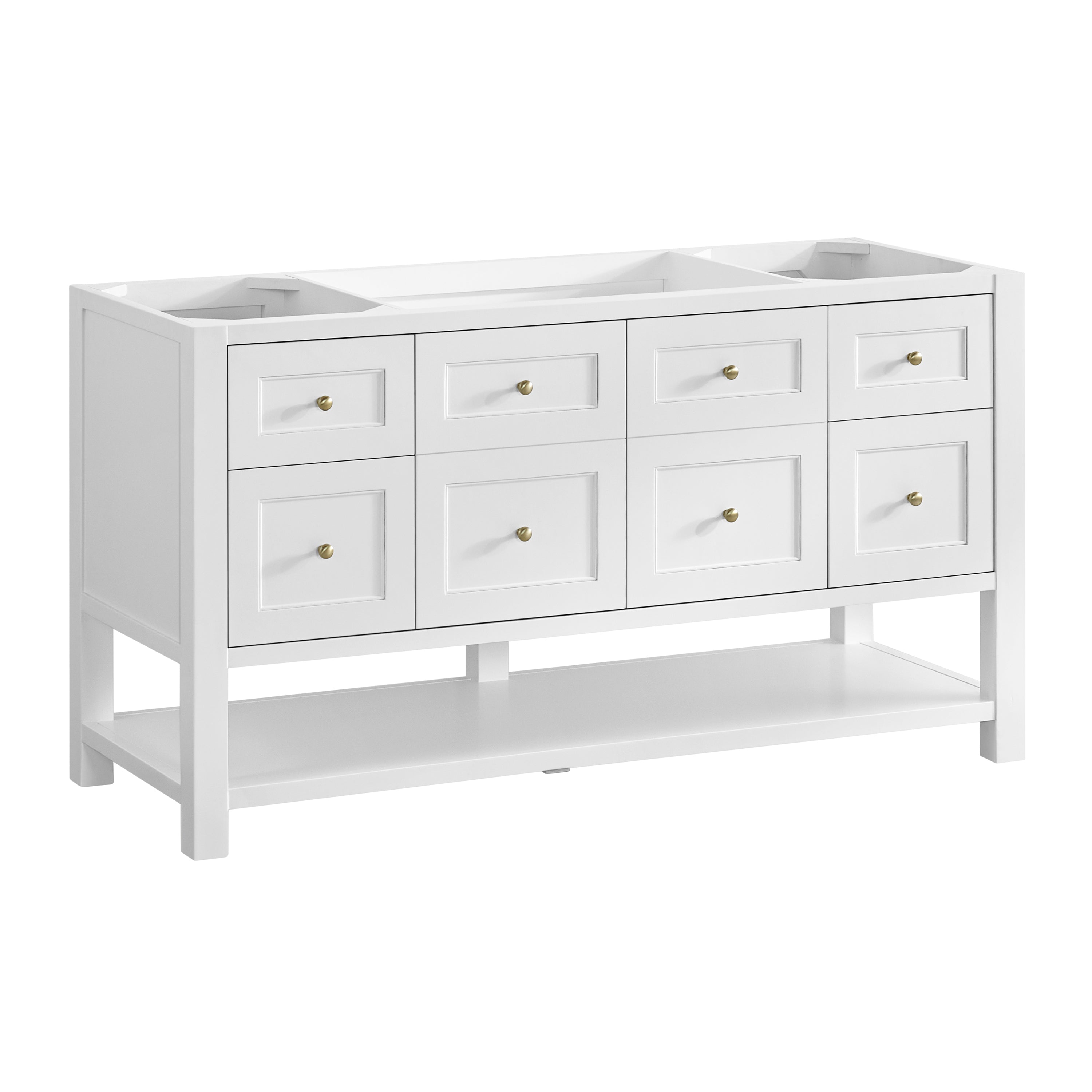 James Martin Vanities Breckenridge 60" Single Vanity - Bright White