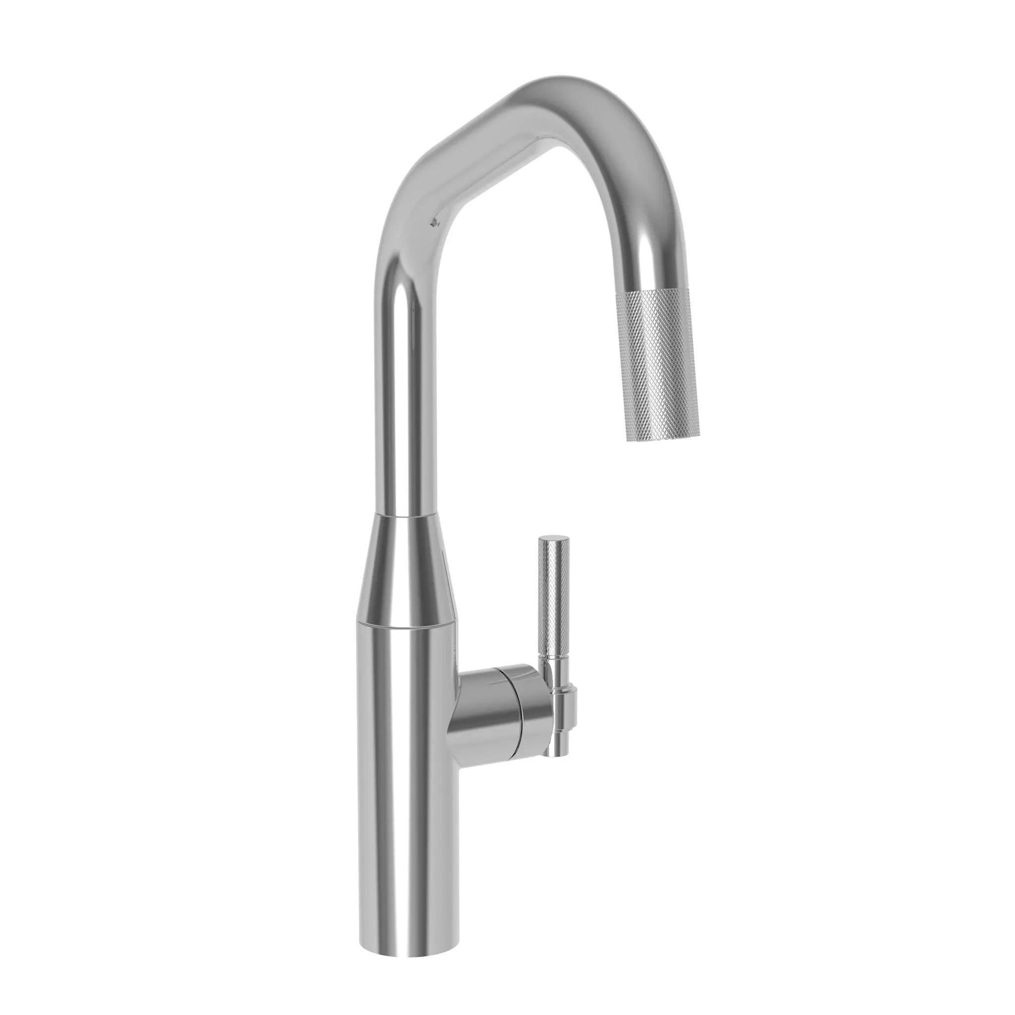 polished chrome kitchen faucet