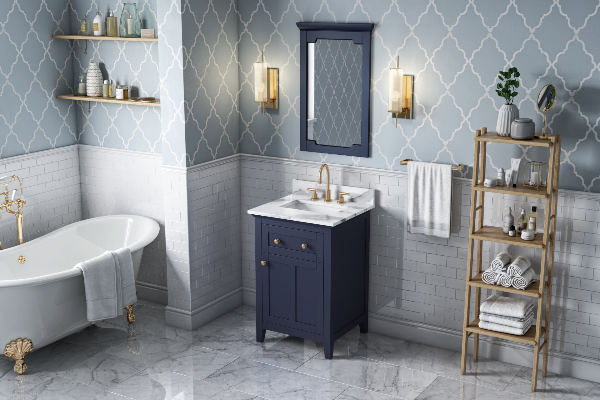 hale blue vanity