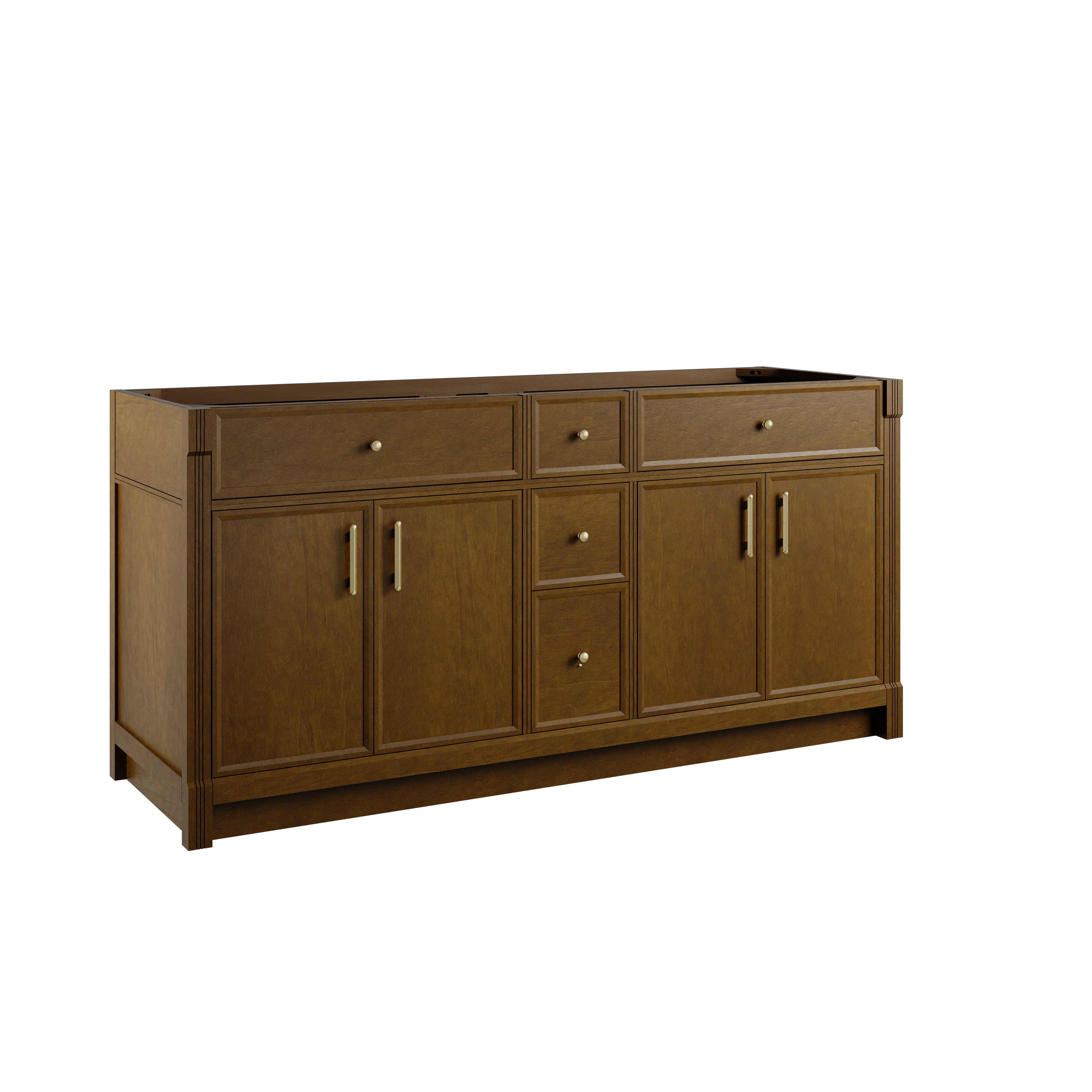 honey oak vanity