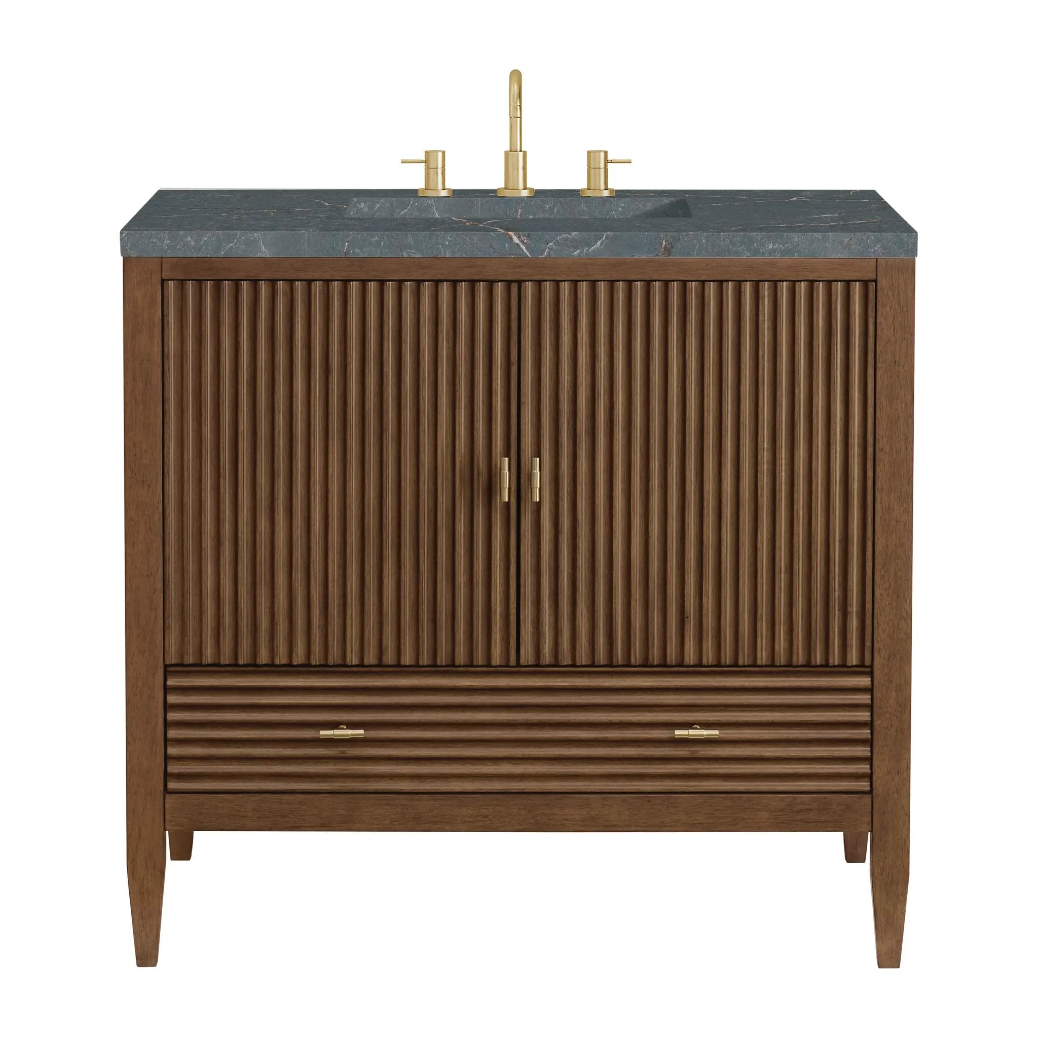 James Martin Myrrin 36" Vanity Set - Mid Century Walnut by James Martin Vanities