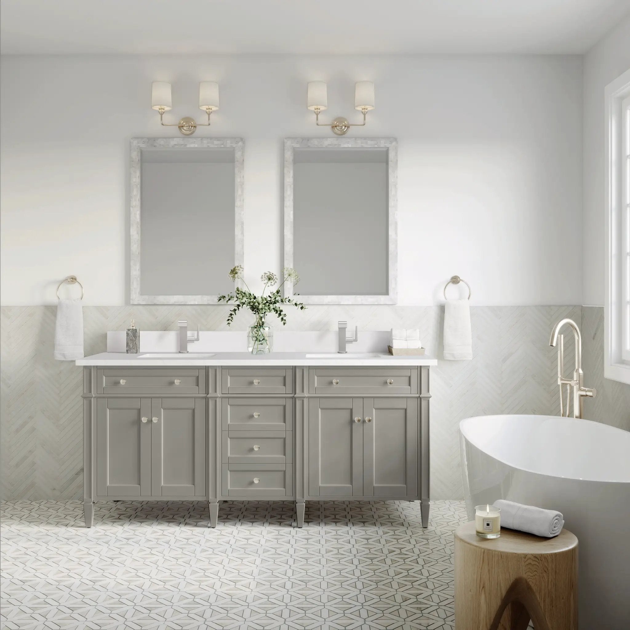 urban gray vanity