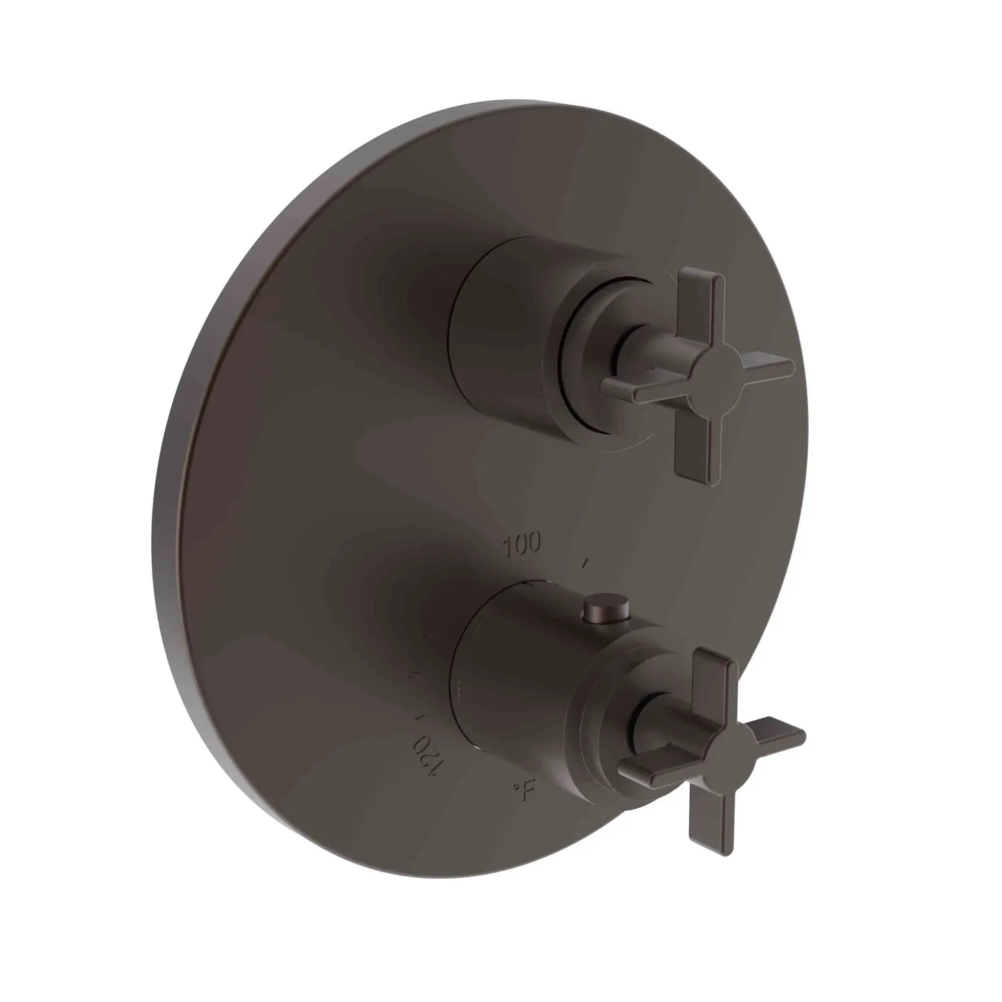 Newport Brass Tolmin 1/2" Round Thermostatic Trim Plate with Handle by Newport Brass