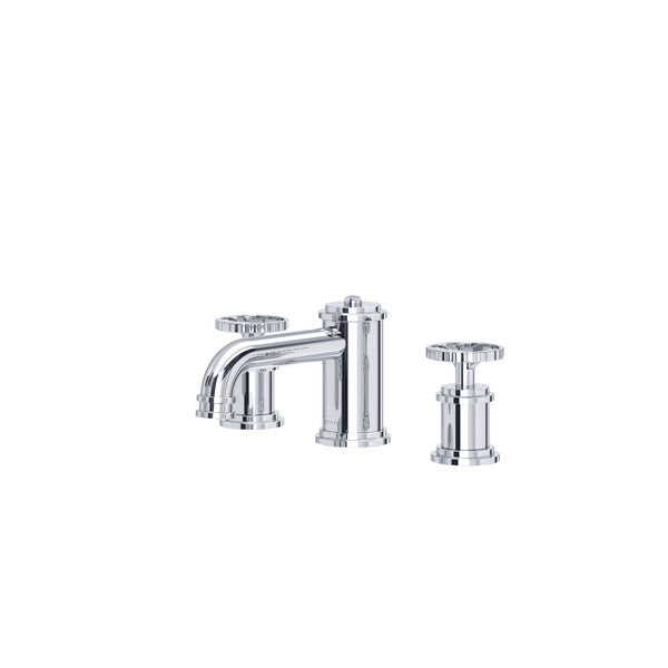 polished chrome bathroom faucet