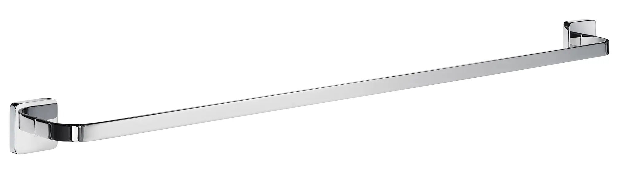 polished chrome towel rail