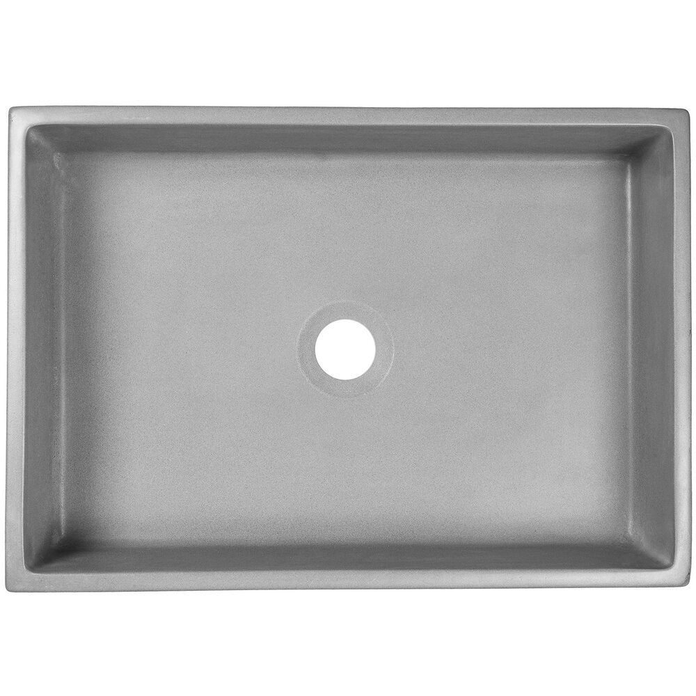 gray concrete sink