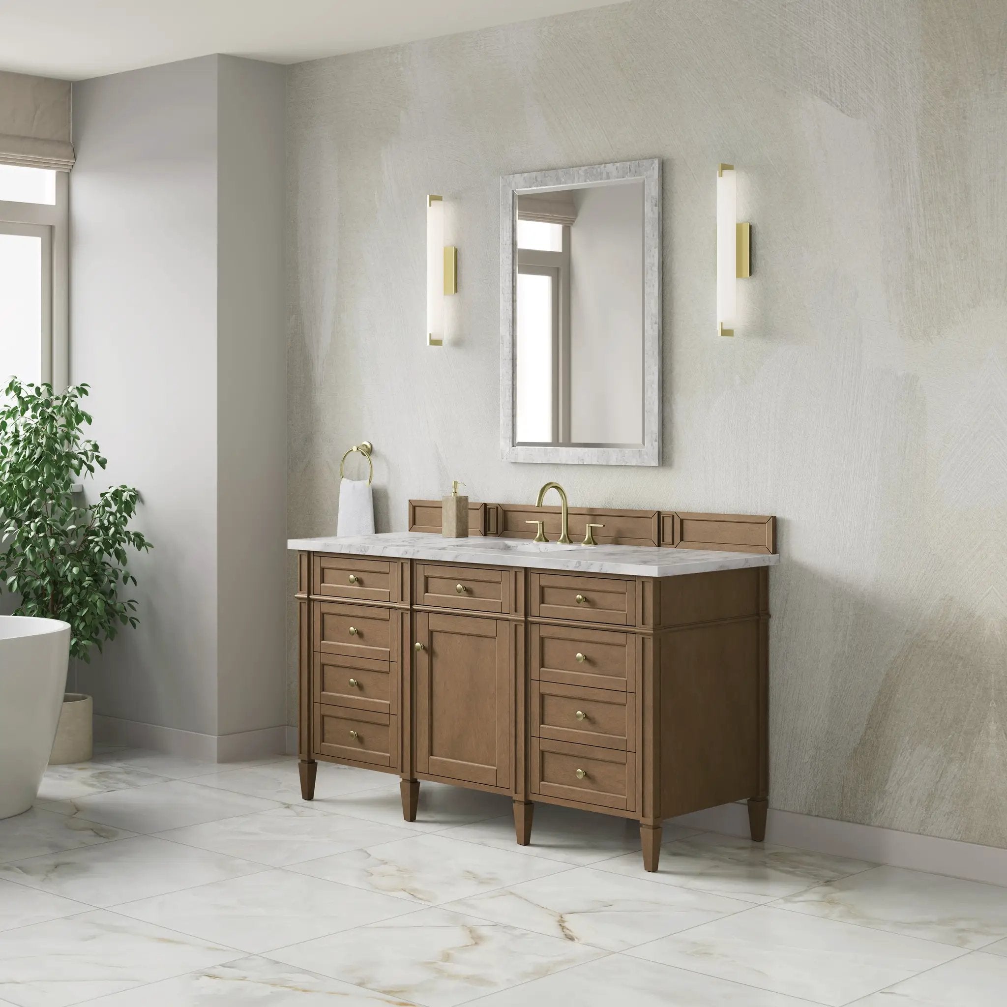 pecan vanity