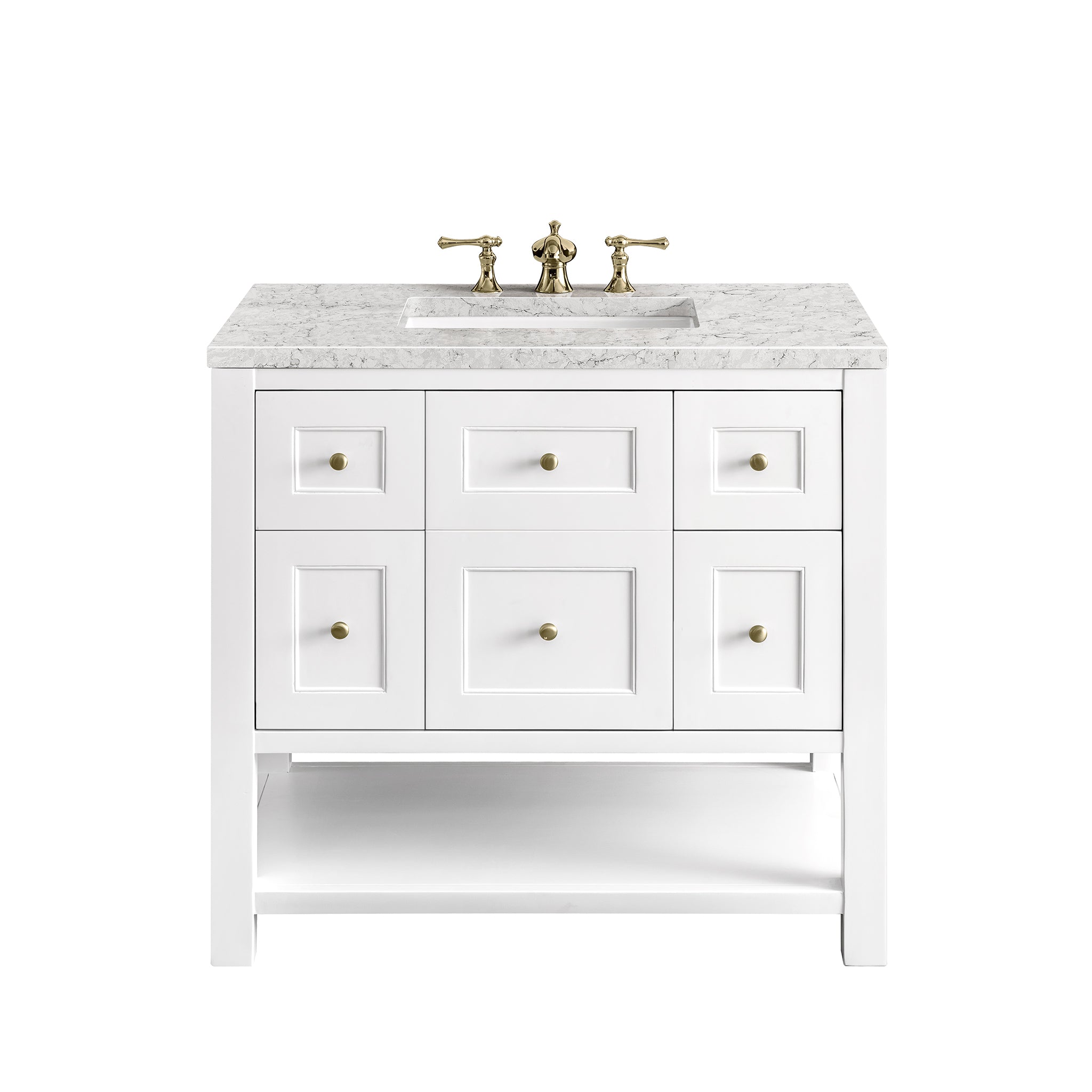James Martin Vanities Breckenridge 36" Single Vanity - Bright White