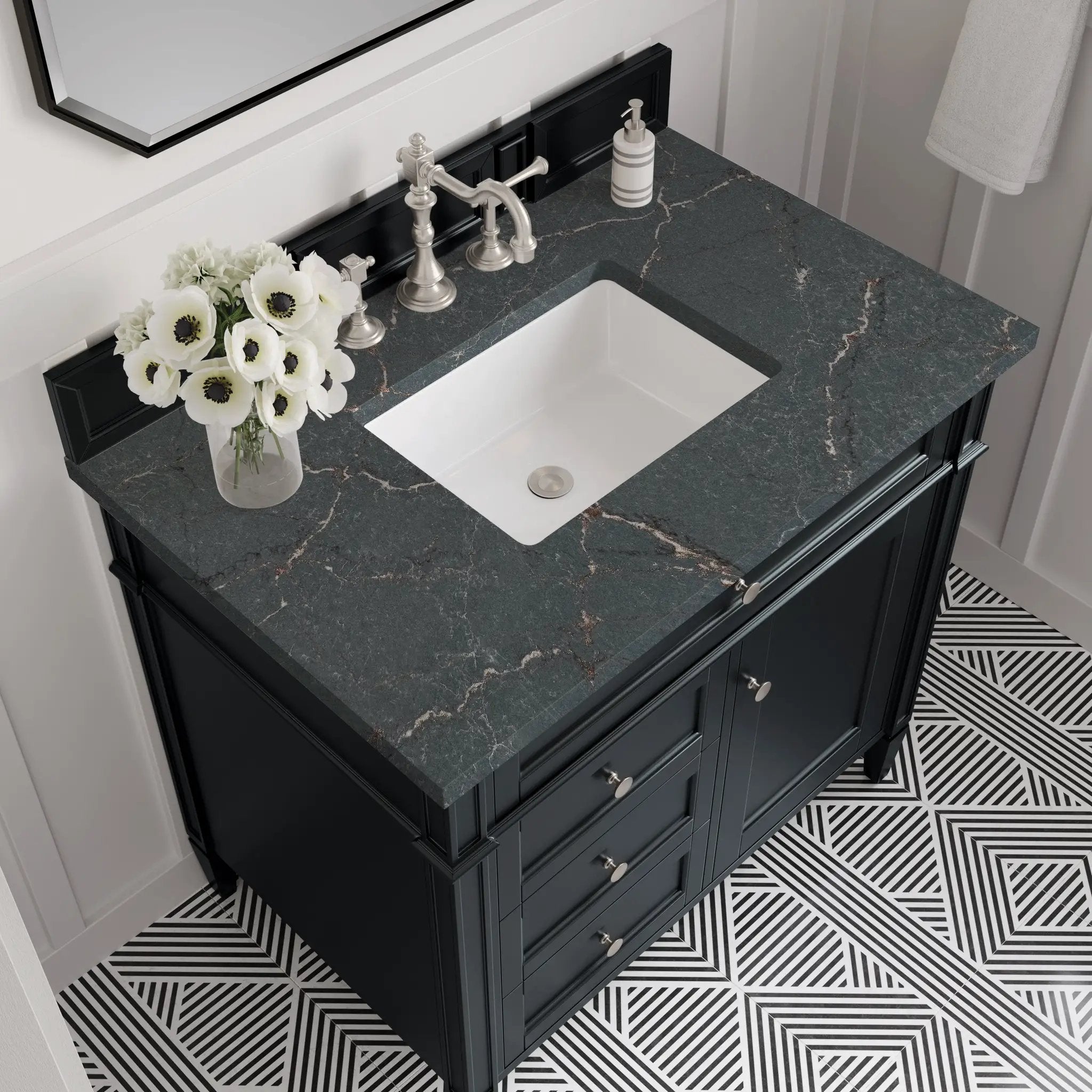 black onyx vanity