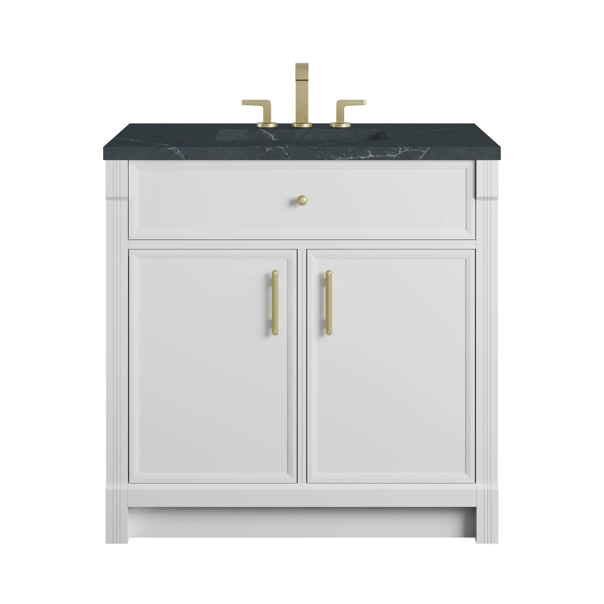 James Martin Bellshire 36" Single Vanity Set - Bright White by James Martin Vanities