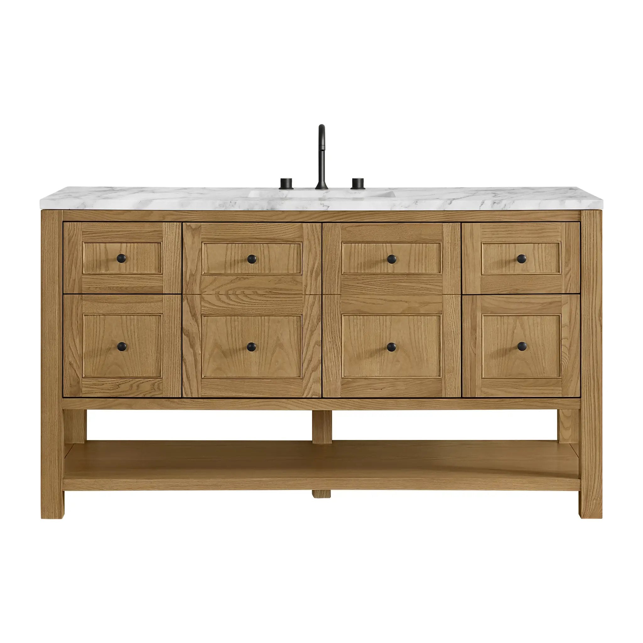 James Martin Breckenridge 60" Single Vanity Set - Light Natural Oak by James Martin Vanities