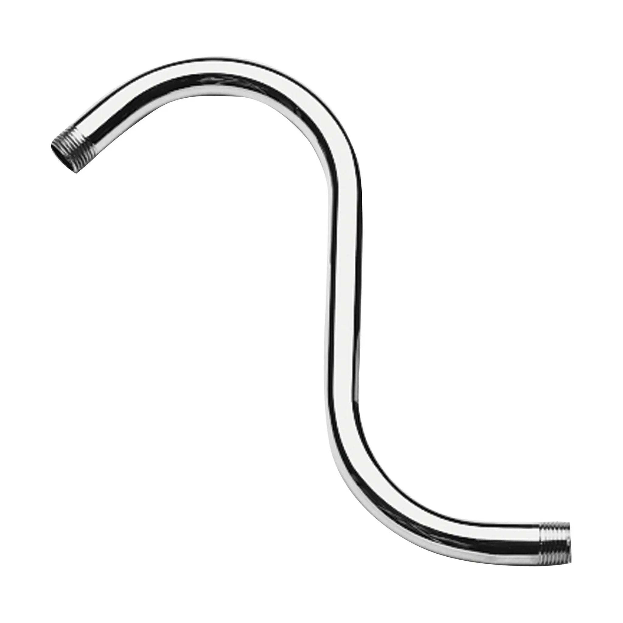polished chrome shower arm