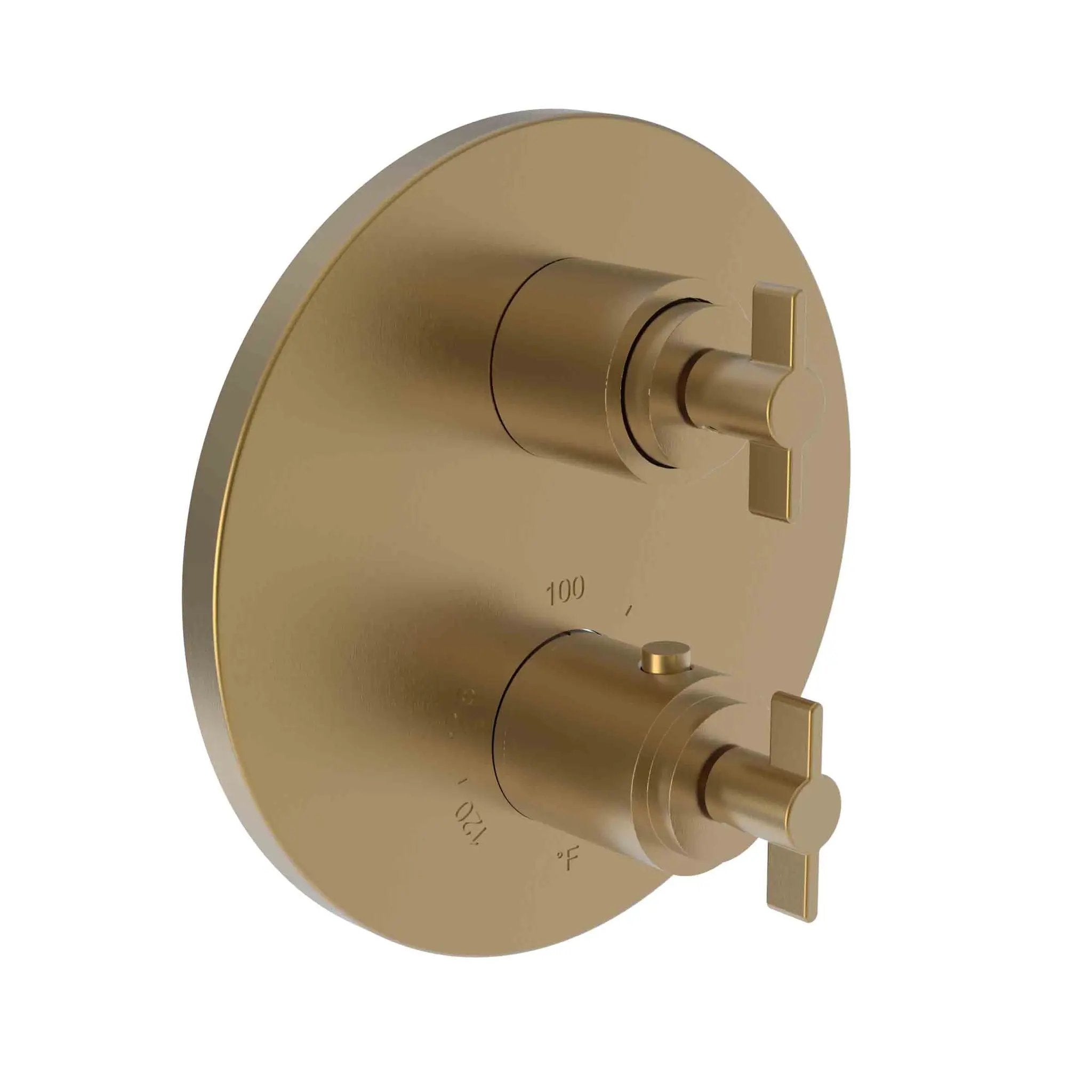 Newport Brass Tolmin 1/2" Round Thermostatic Trim Plate with Handle by Newport Brass