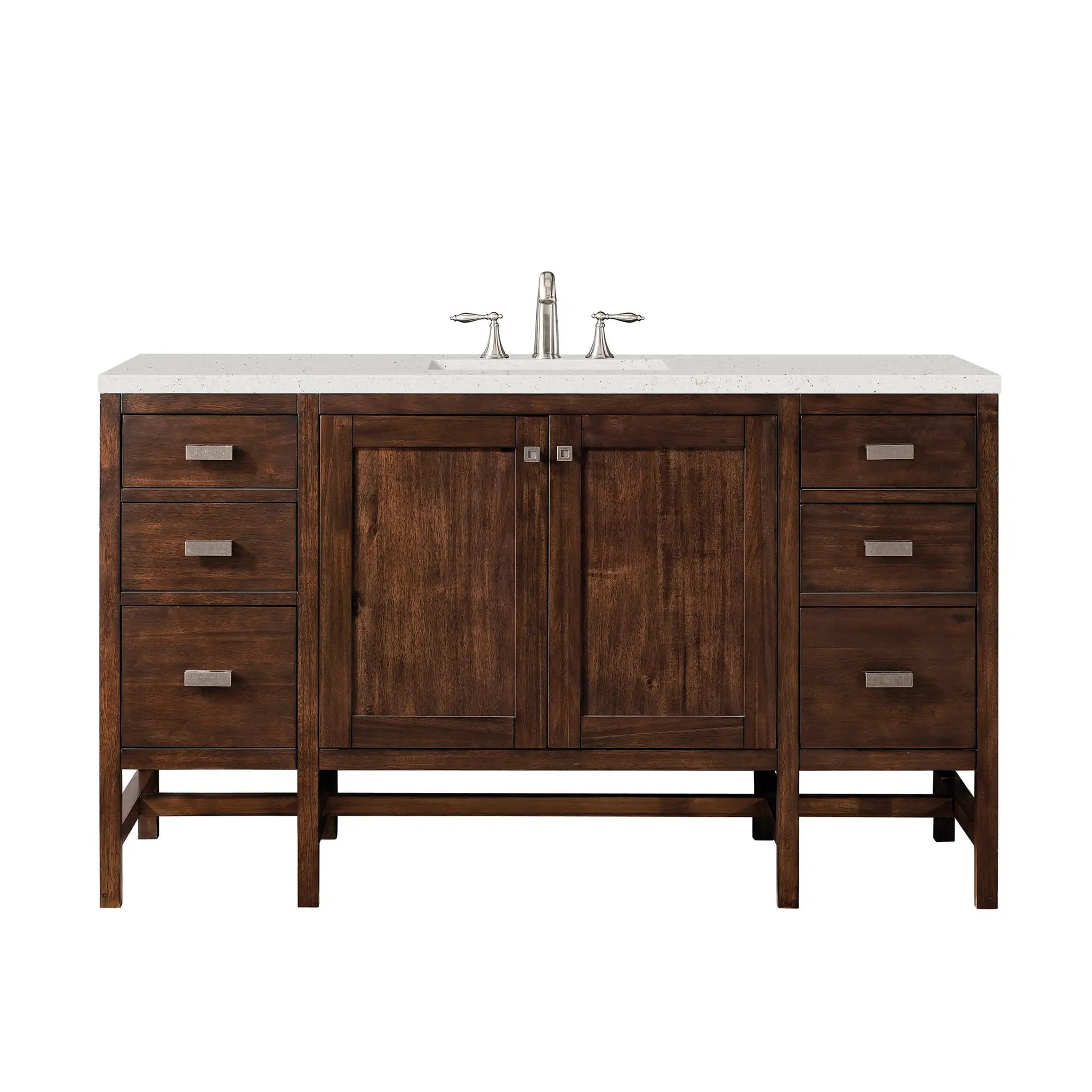 James Martin Addison 60" Single Vanity Set - Mid-Century Acacia by James Martin Vanities