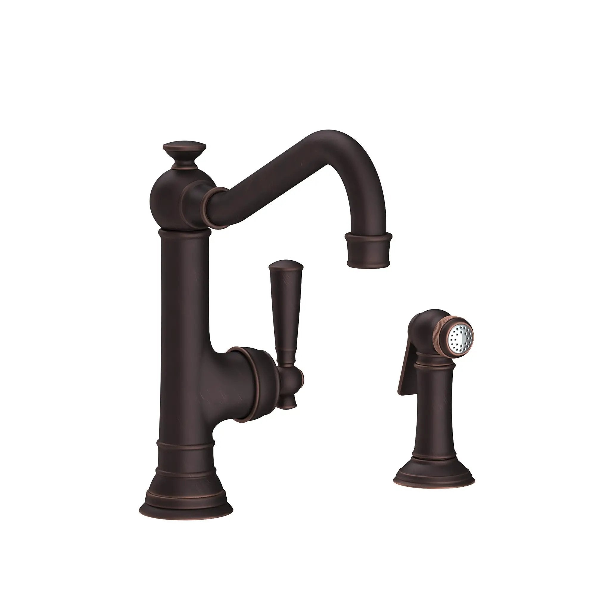 Newport Brass Jacobean Single Handle Kitchen Faucet with Side Spray by Newport Brass