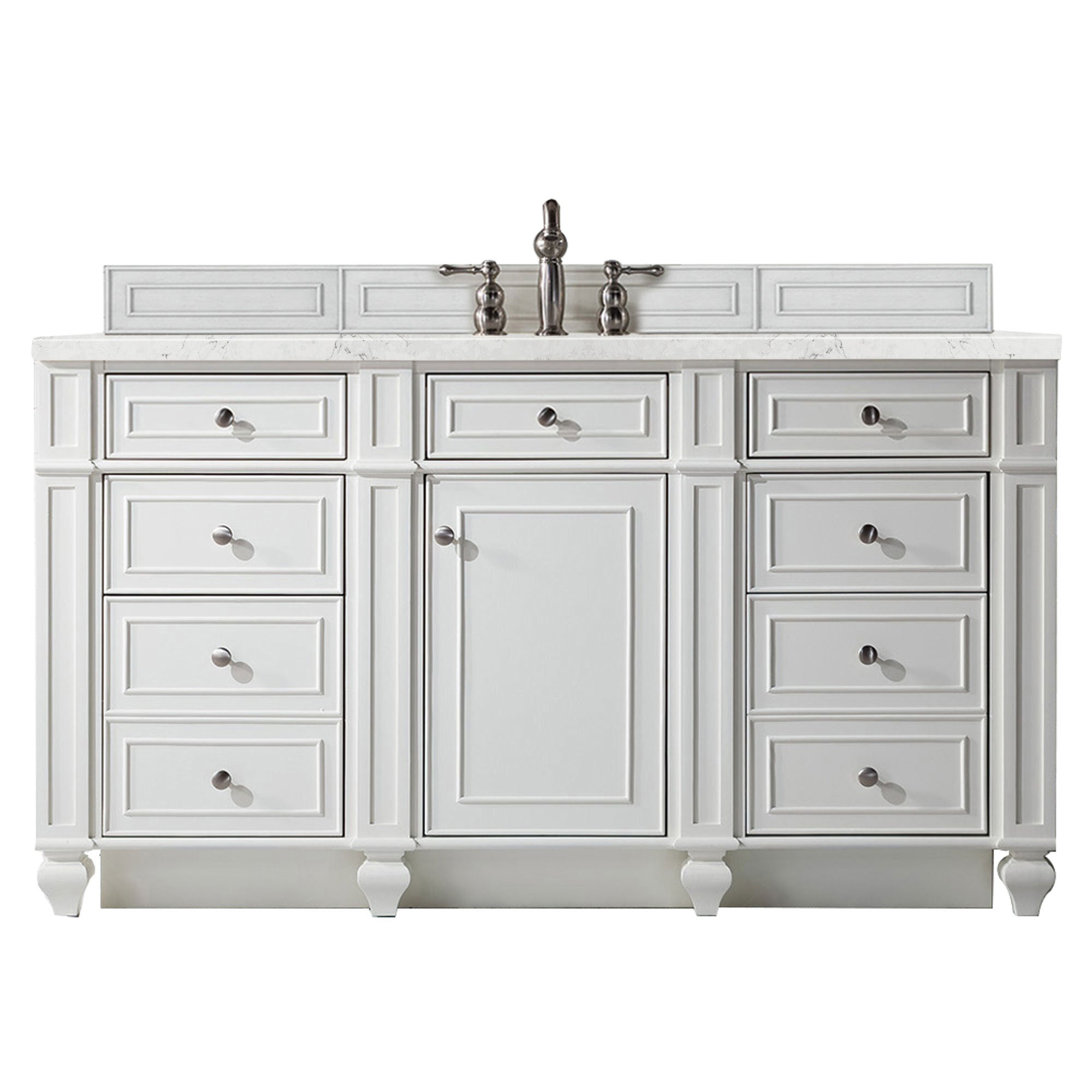 James Martin Vanities Bristol 60" Single Vanity - Bright White