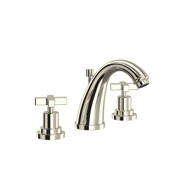 Rohl Lombardia Widespread Lavatory Faucet with C-Spout