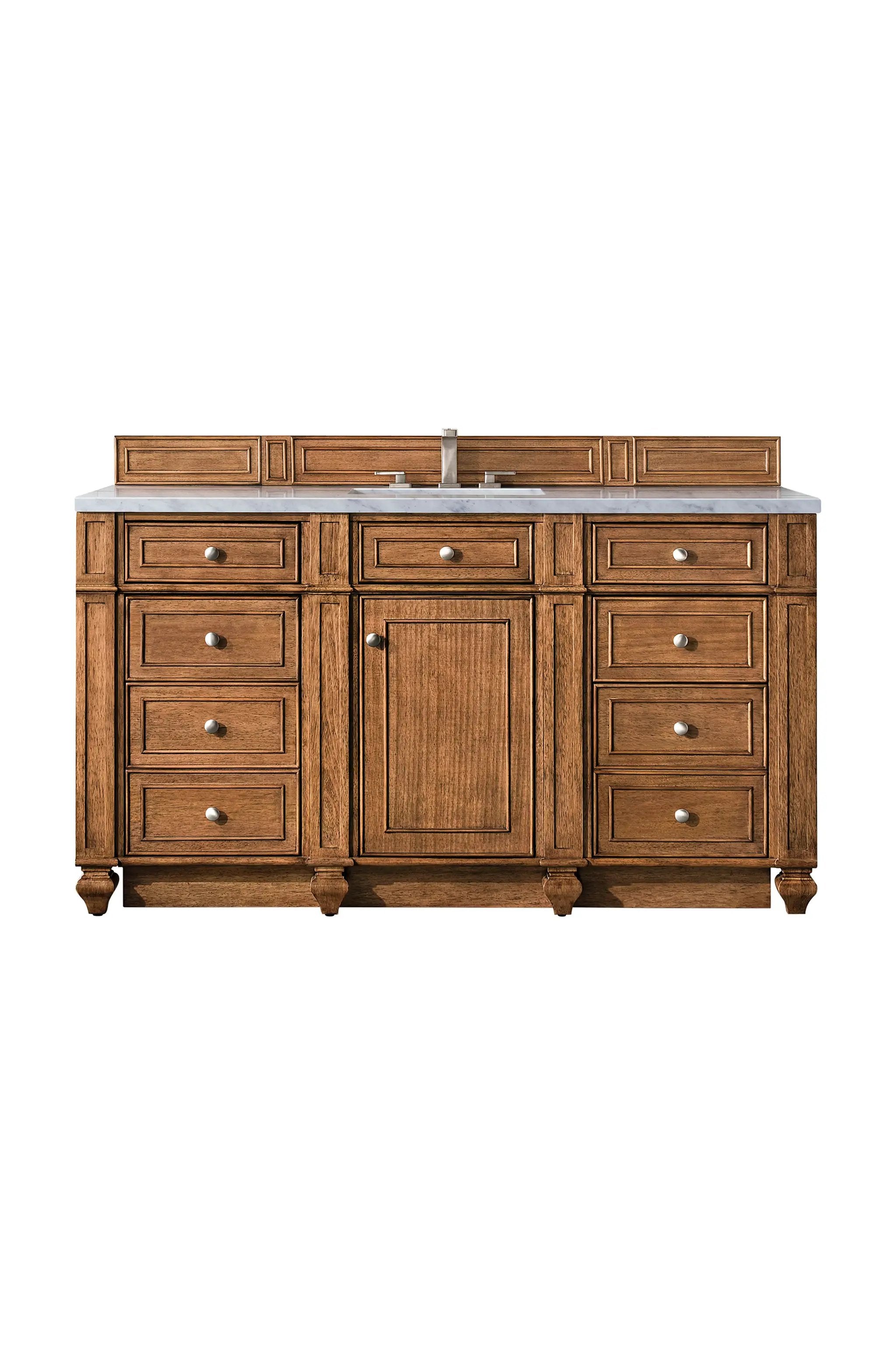 James Martin Bristol 60" Single Vanity Set - Saddle Brown by James Martin Vanities