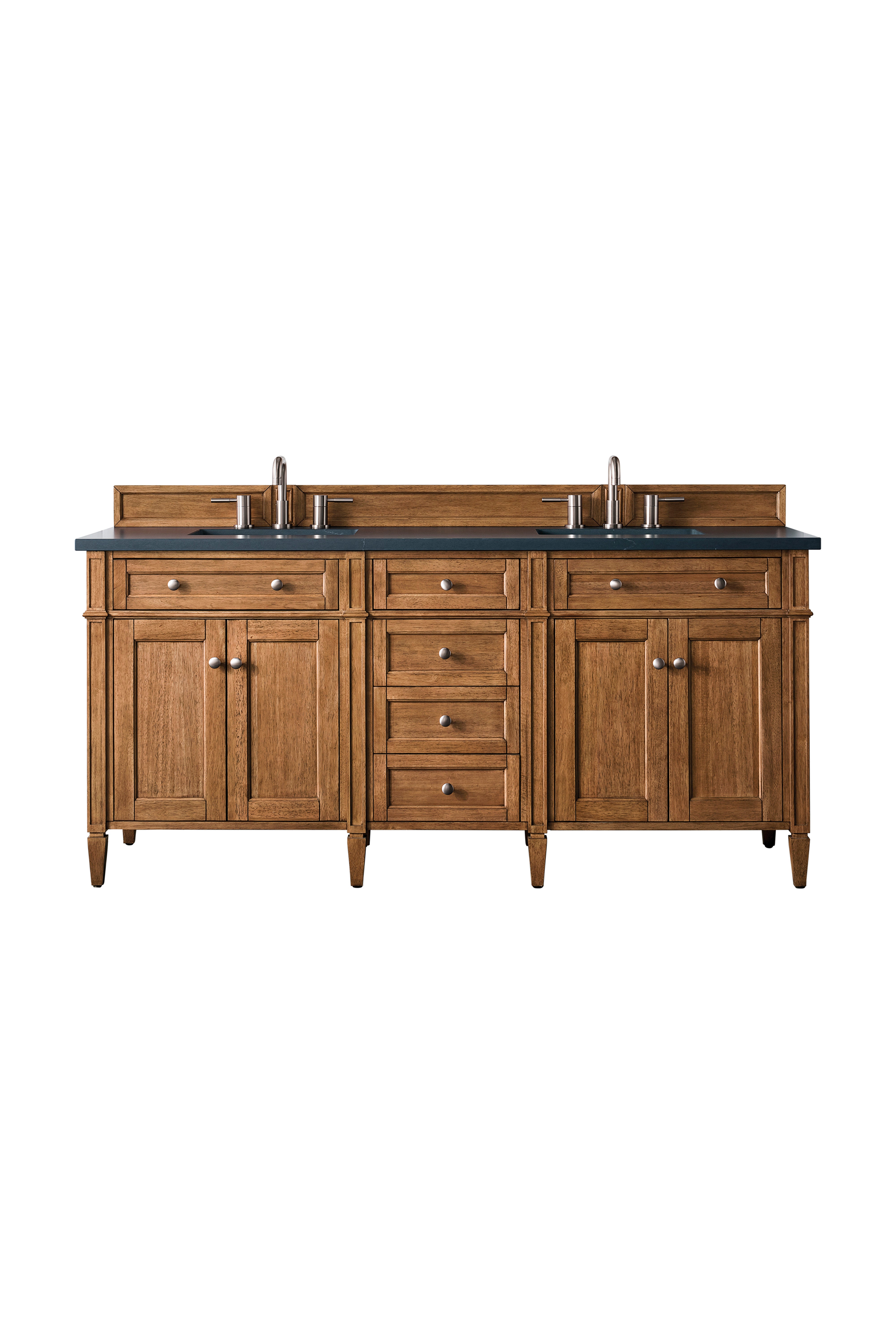 James Martin Vanities Brittany 72" Double Vanity - Saddle Brown