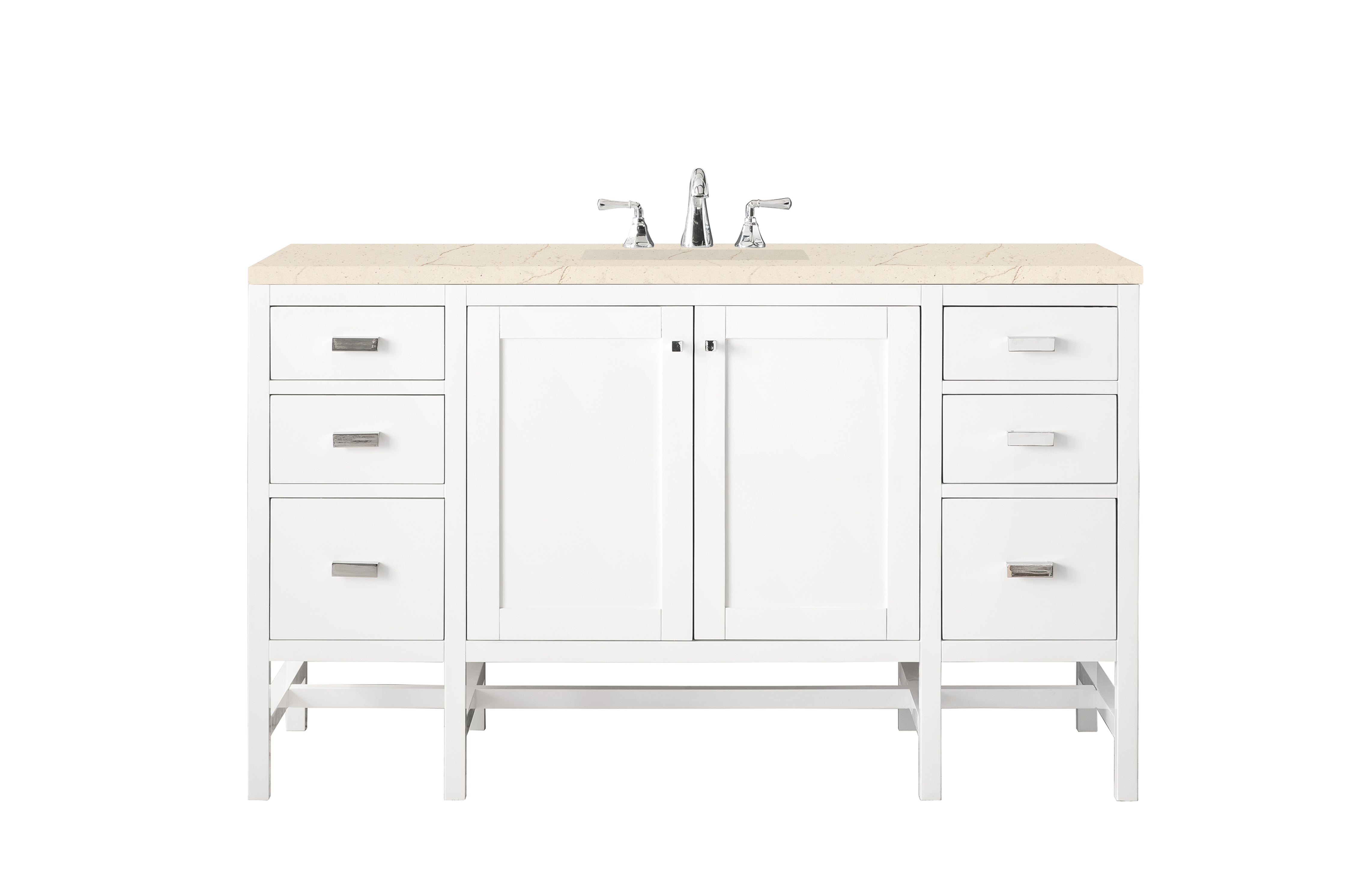James Martin Vanities Addison 60" Single Vanity - Glossy White