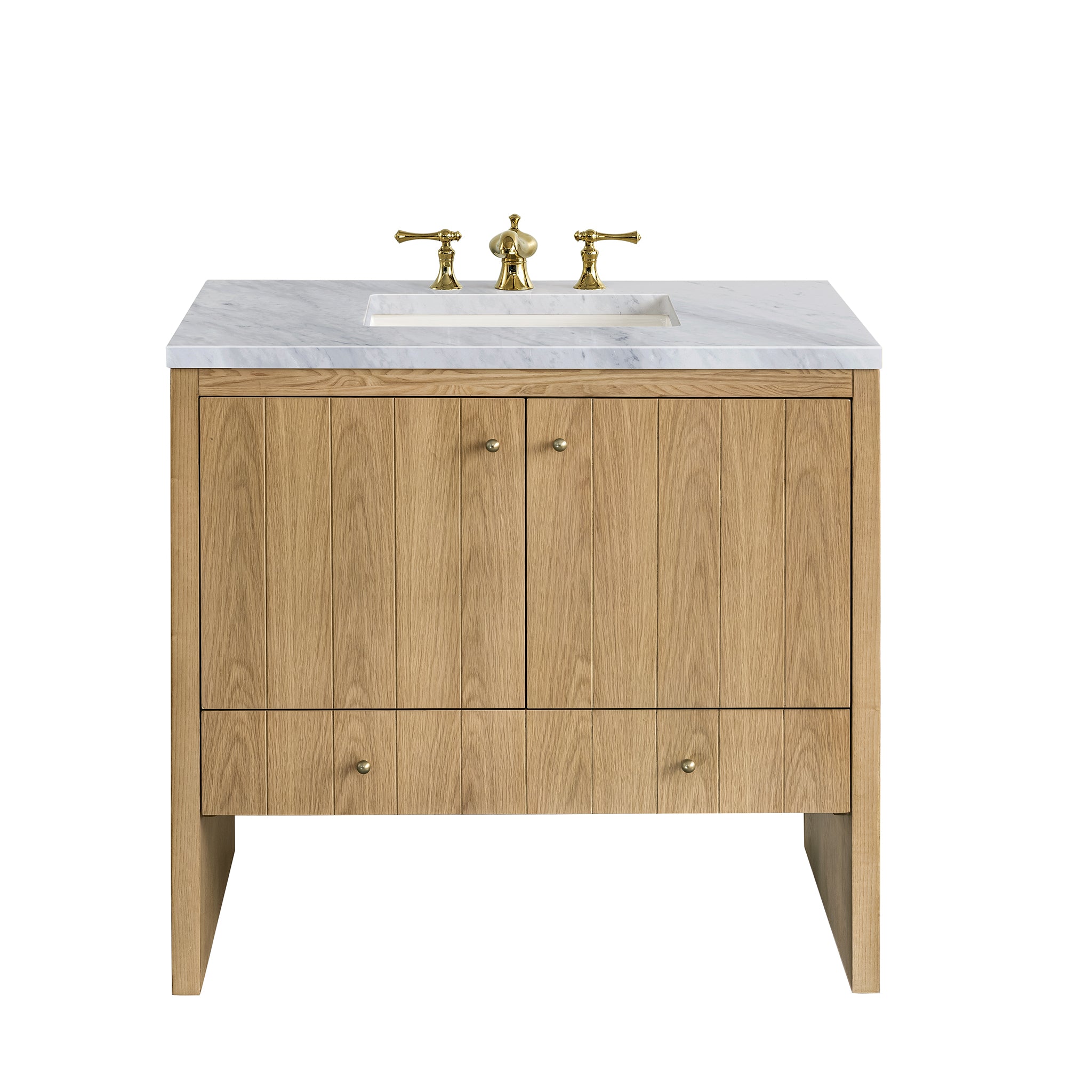 James Martin Vanities Hudson 36" Single Vanity - Light Natural Oak