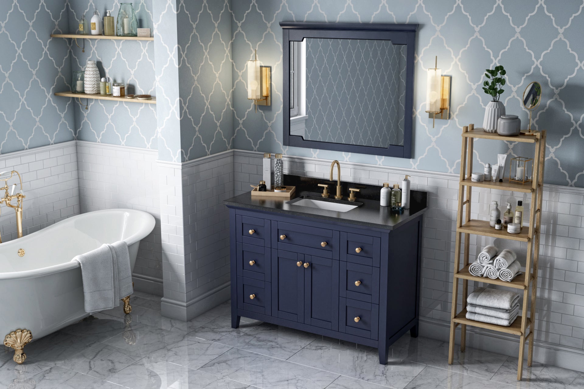 hale blue vanity