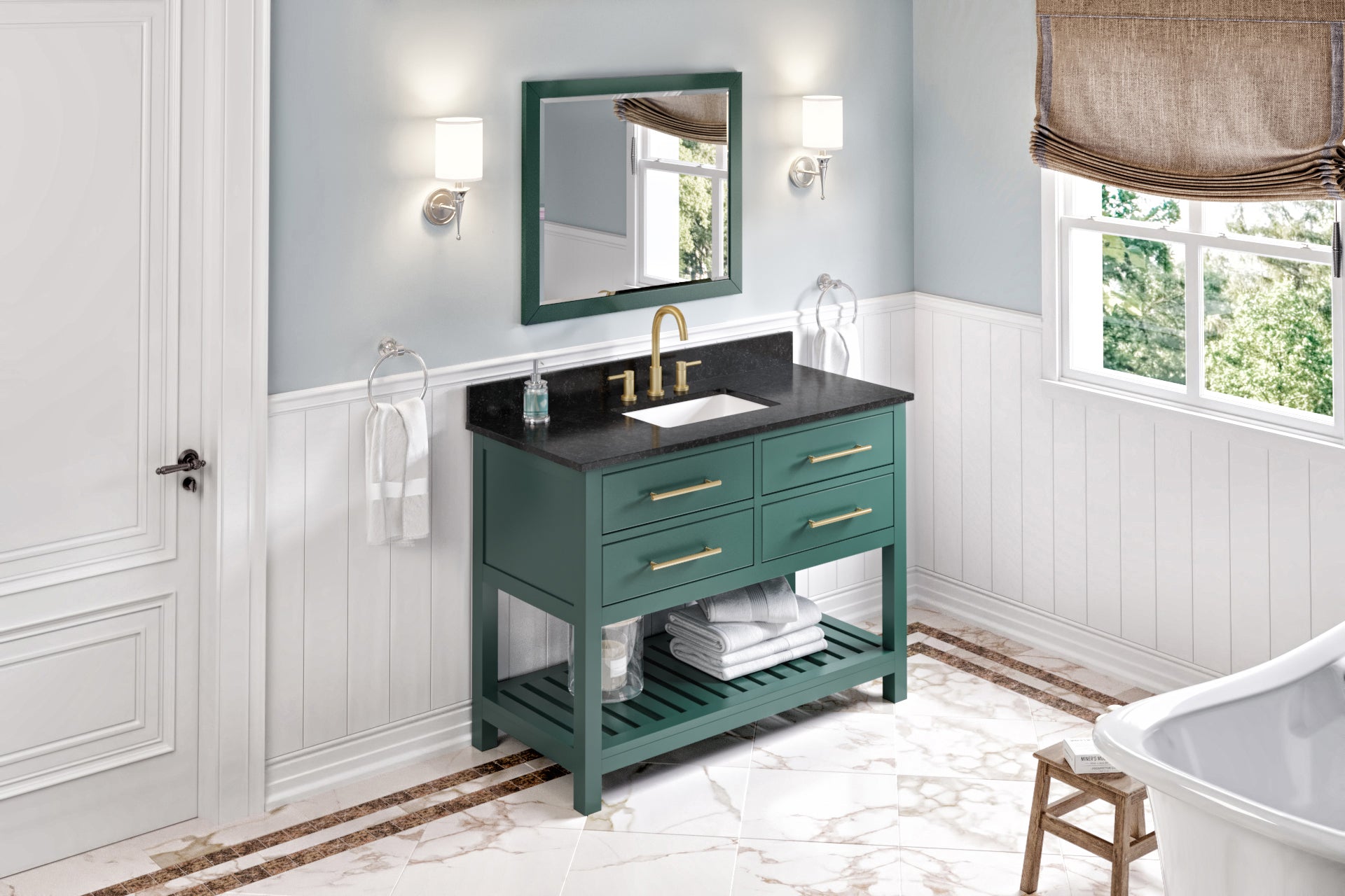 green vanity