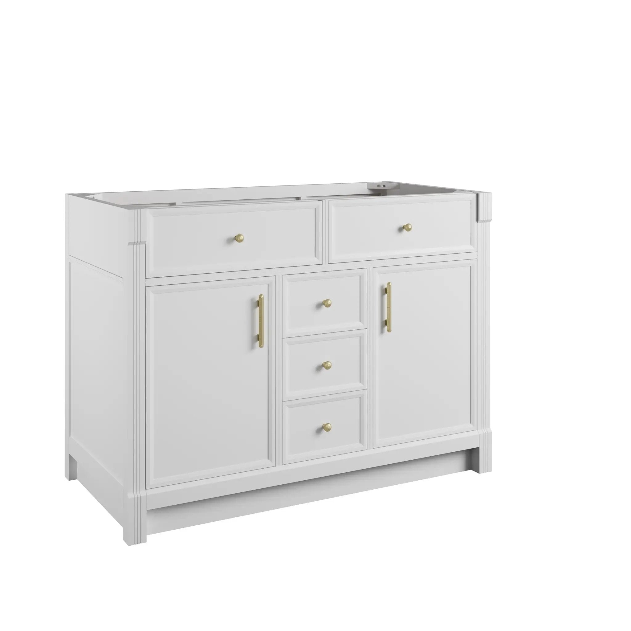 bright white vanity