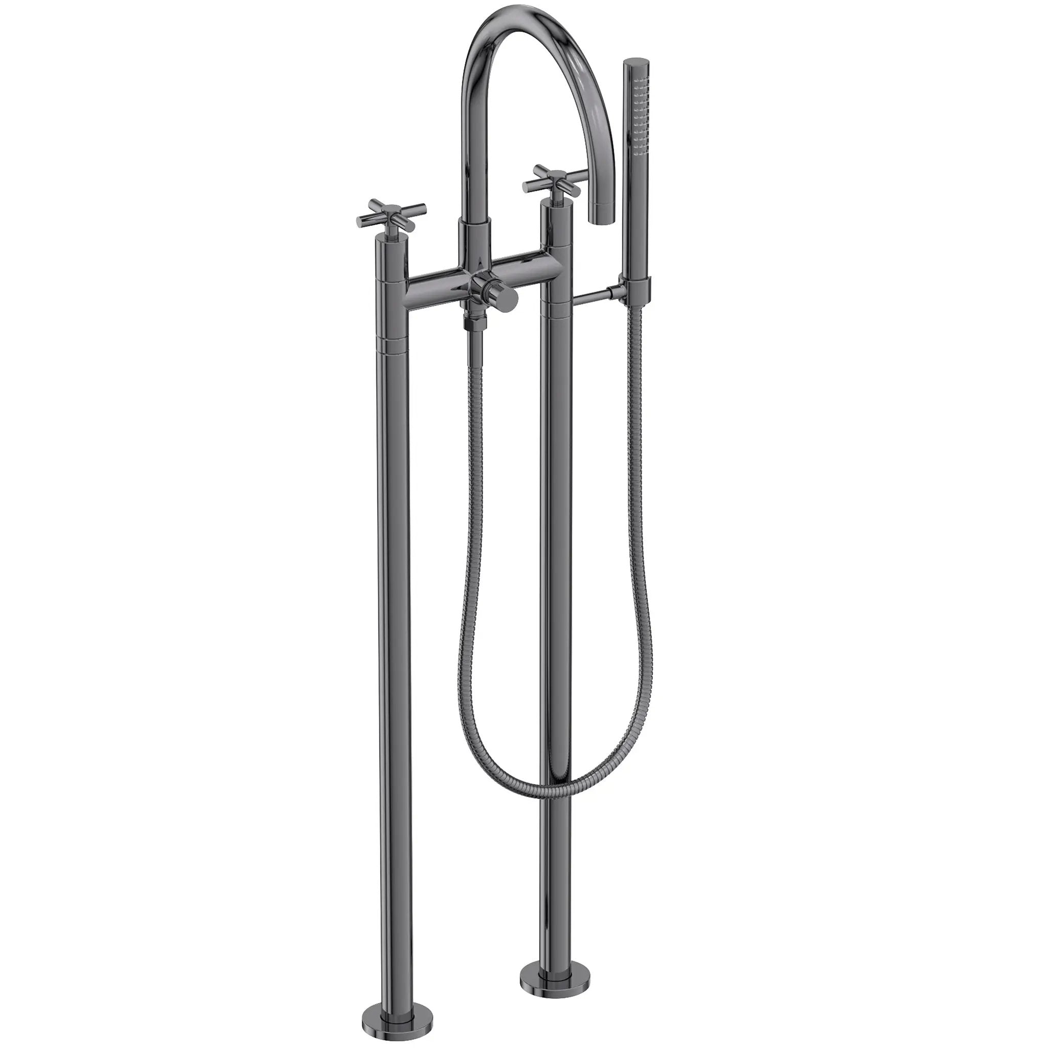 Newport Brass East Linear Exposed Tub & Hand Shower Set w/Risers by Newport Brass