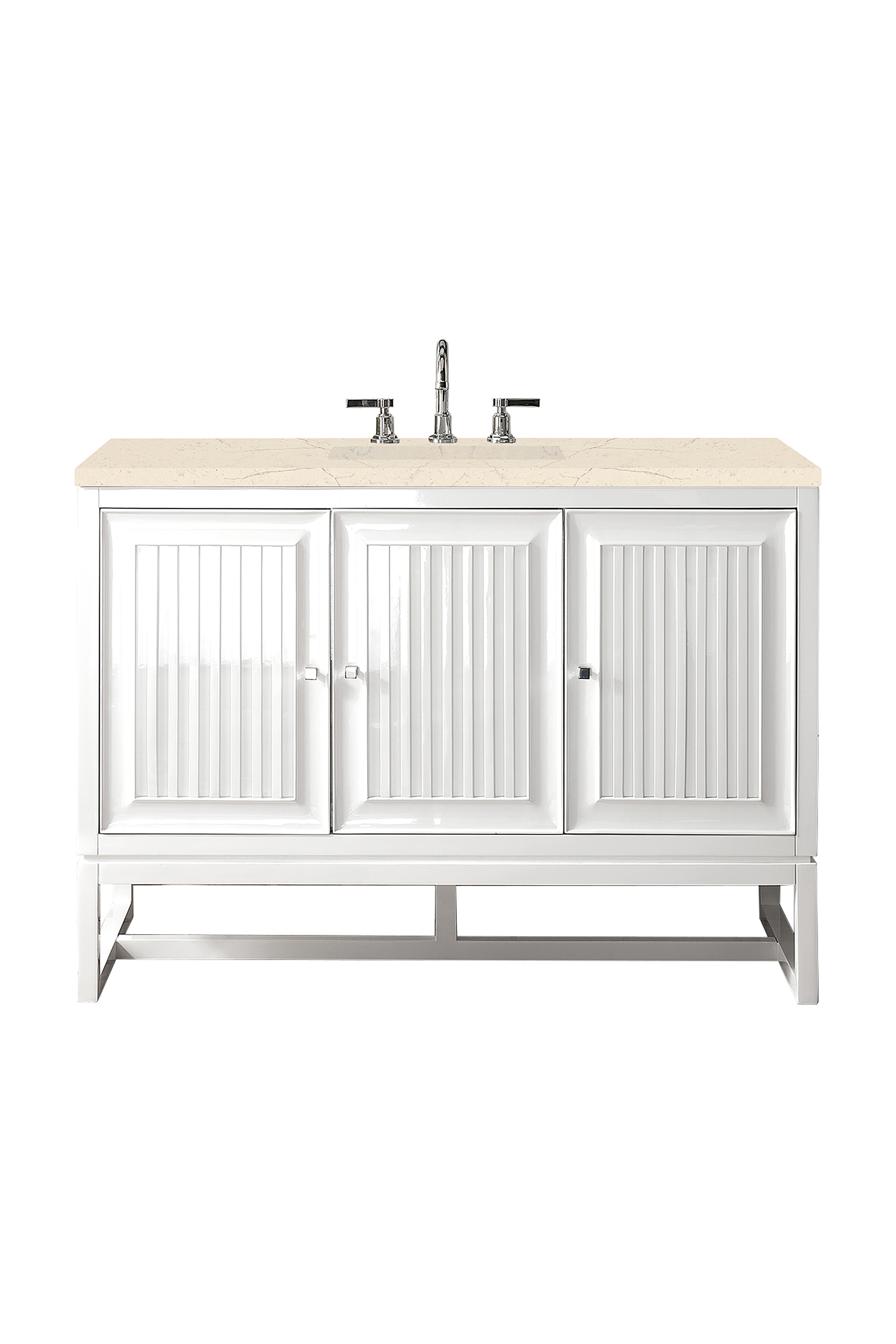 James Martin Vanities Athens 48" Single Vanity - Glossy White