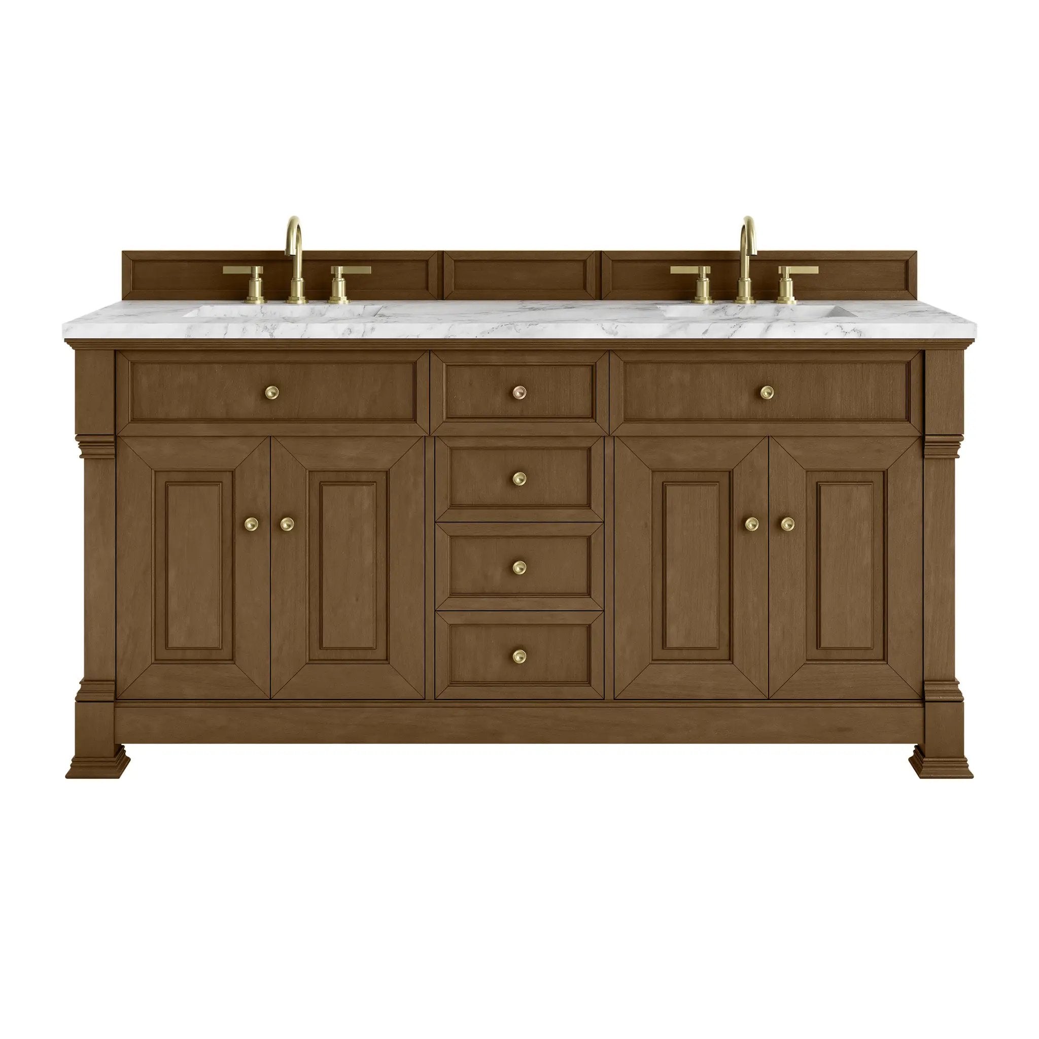 James Martin Brookfield 72" Double Vanity Set - Honey Oak by James Martin Vanities