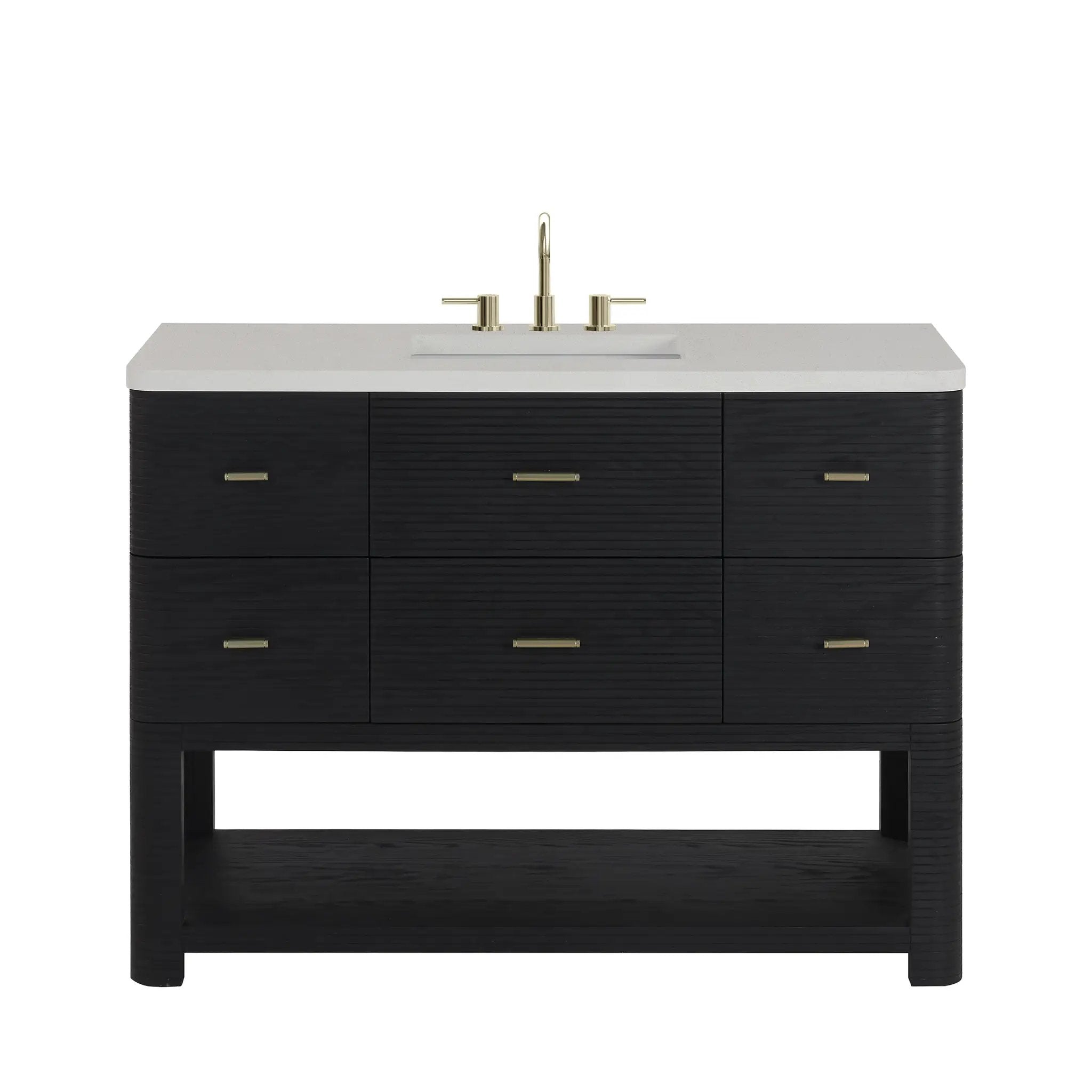 James Martin Lucian 48" Single Vanity Set - Carbon Oak by James Martin Vanities