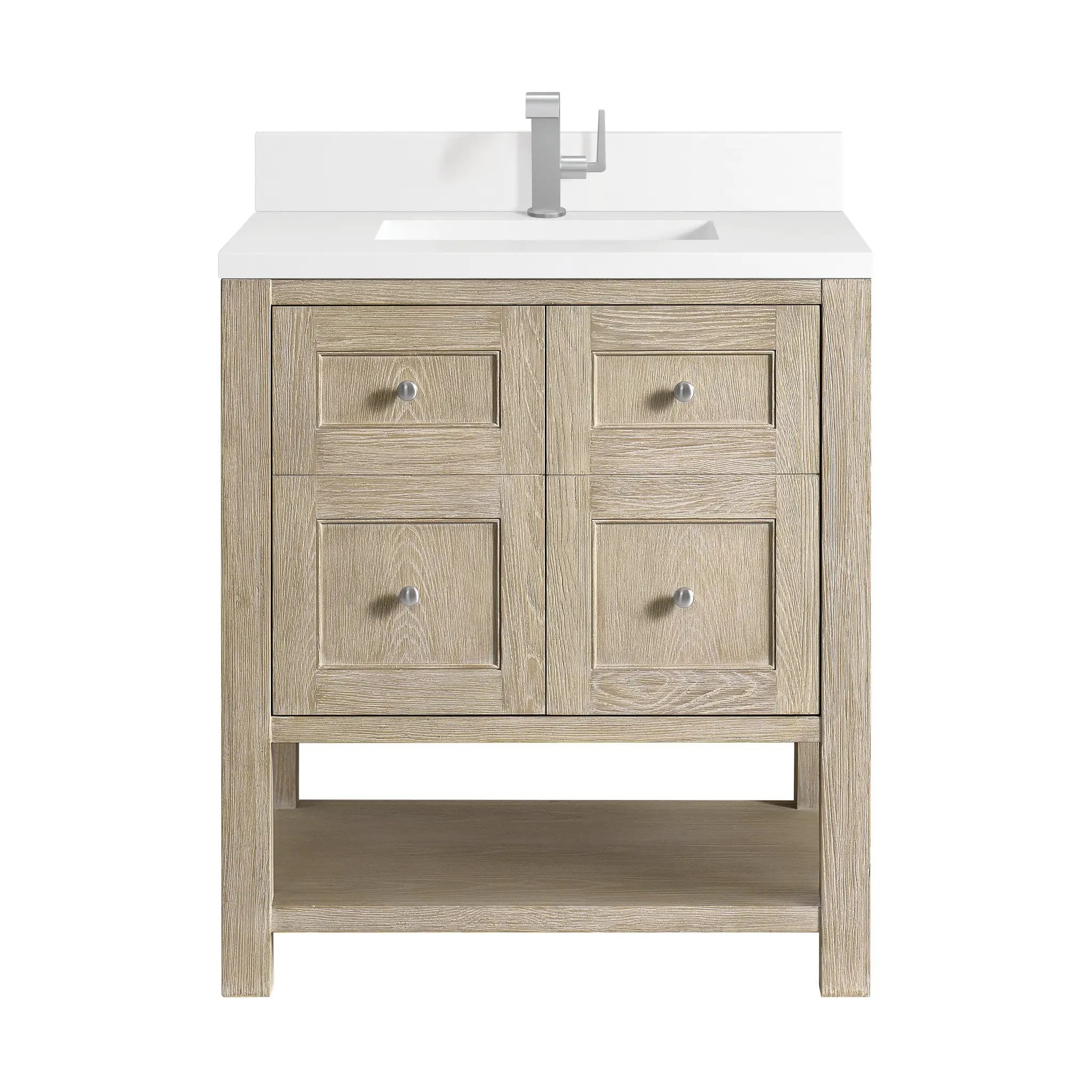 James Martin Breckenridge 30" Single Vanity Set - Whitewashed Oak by James Martin Vanities