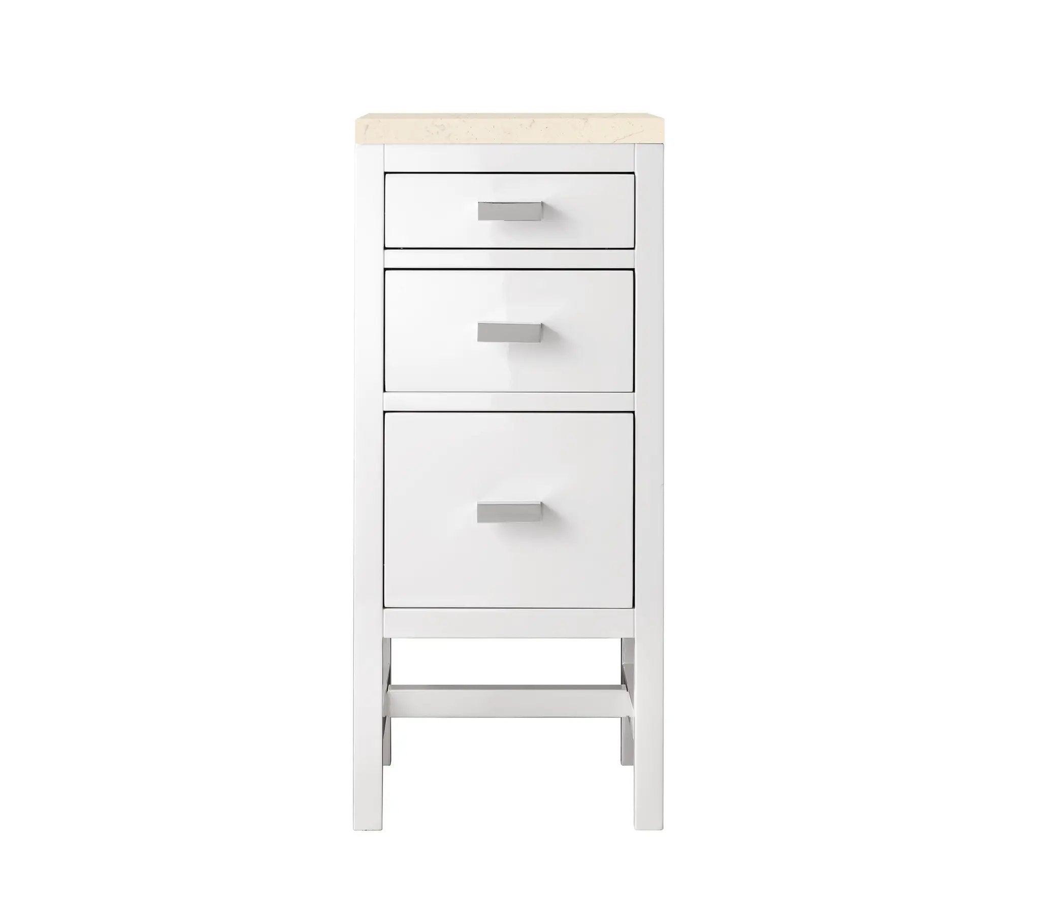 James Martin Addison 15" Base Cabinet Set - Glossy White by James Martin Vanities