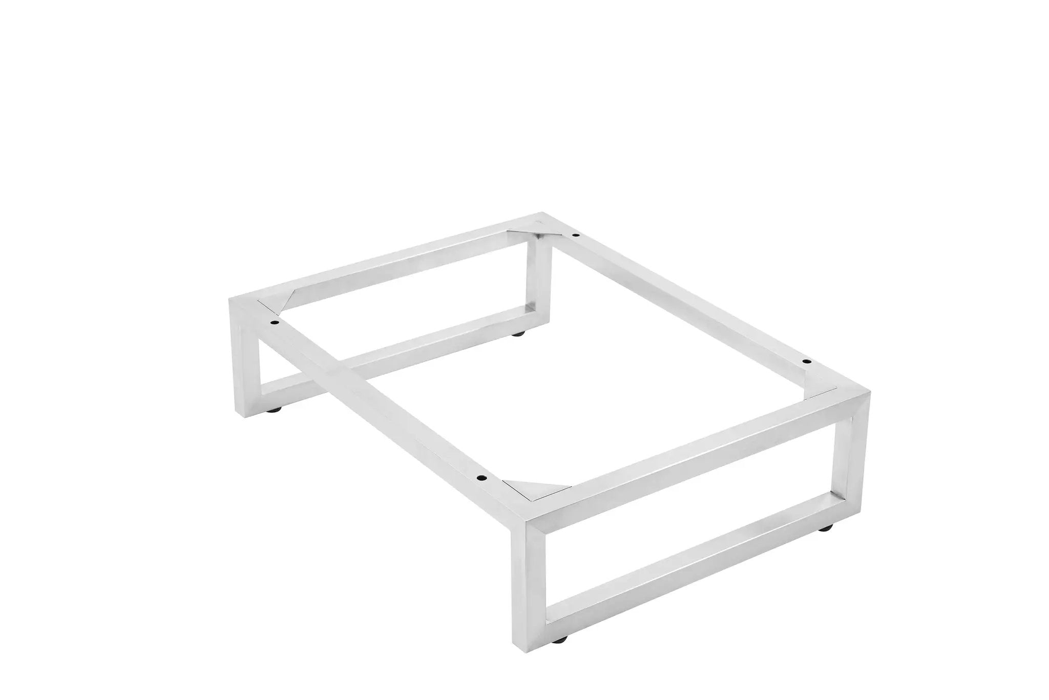 brushed nickel cabinet base