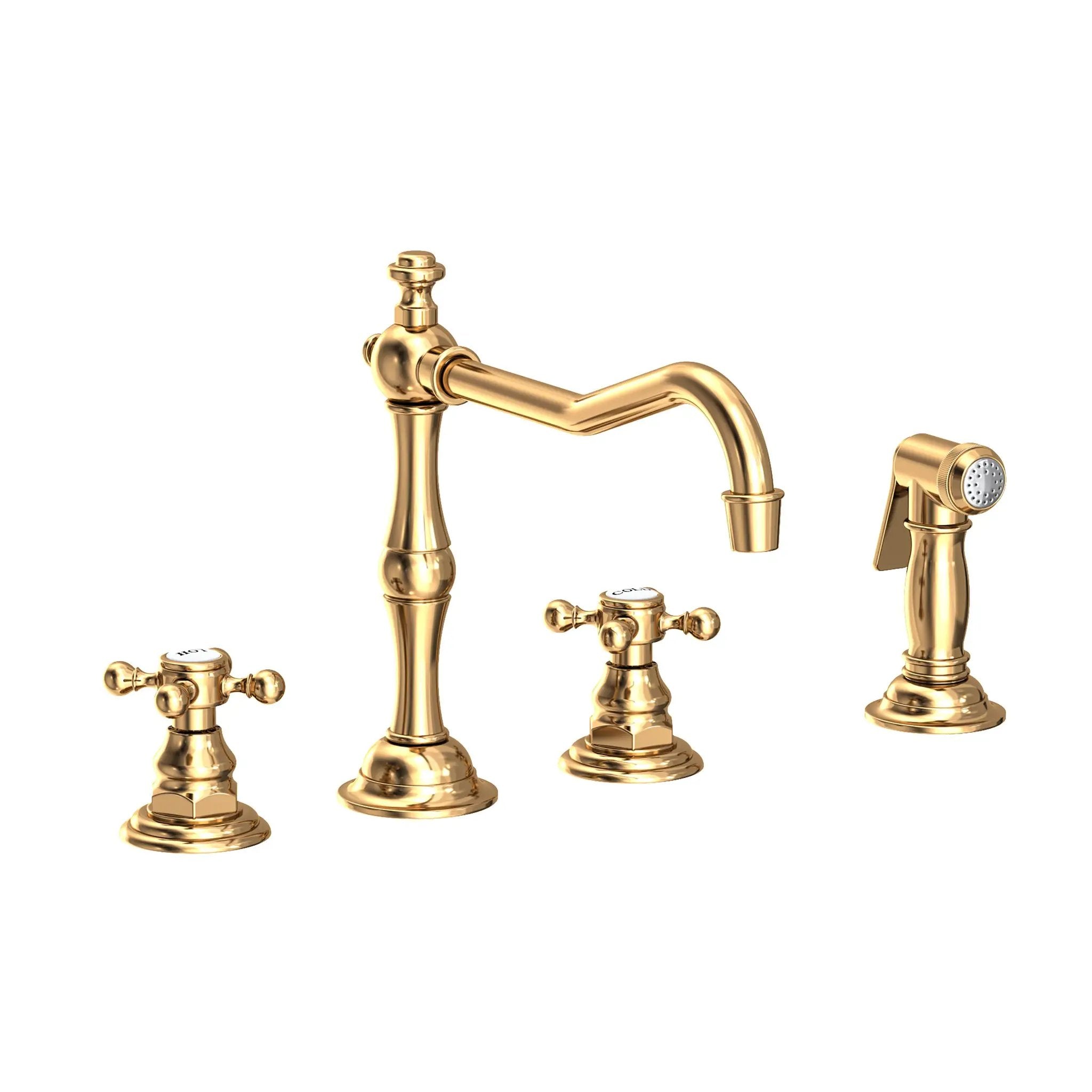 Newport Brass Chesterfield Kitchen Faucet with Side Spray by Newport Brass