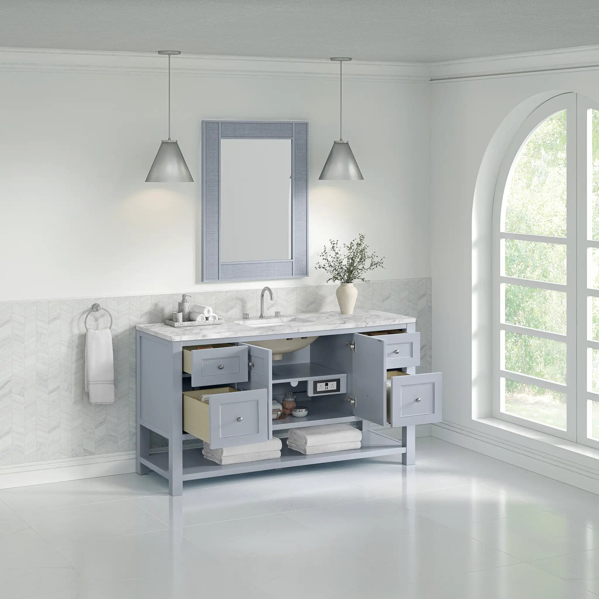 serenity blue vanity