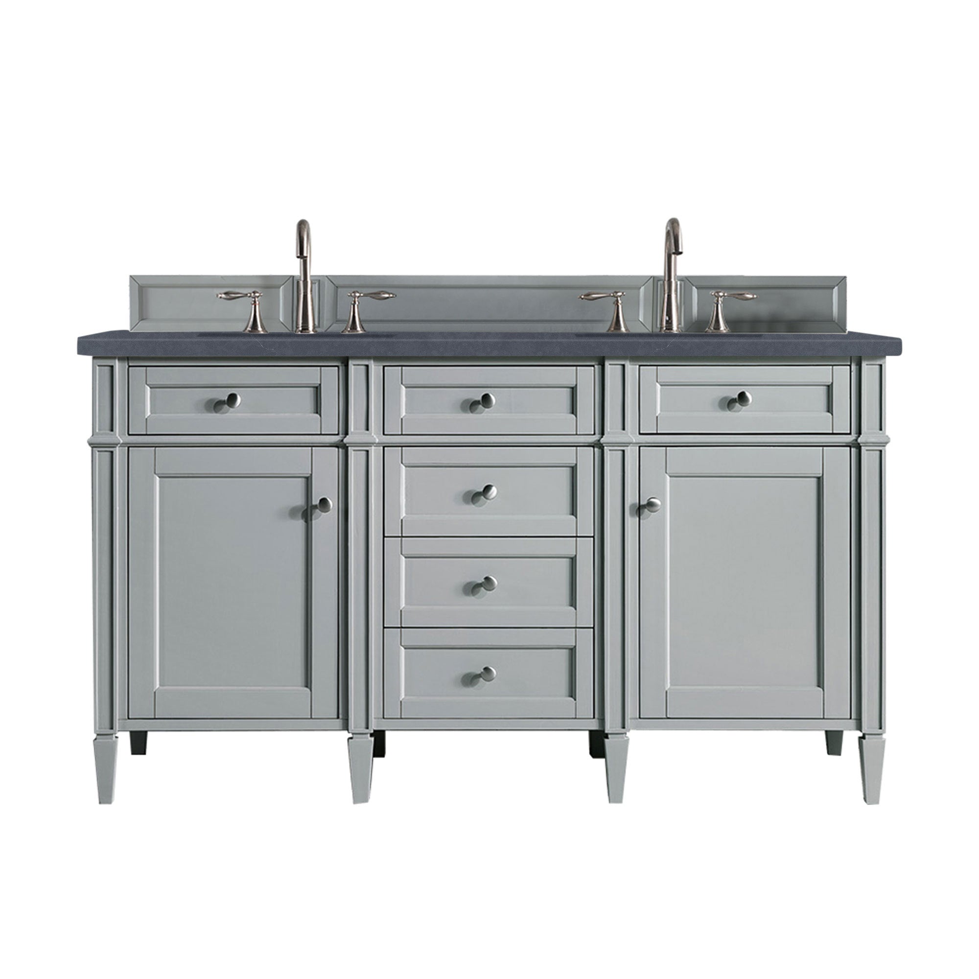 James Martin Vanities Brittany 60" Double Vanity - Urban Gray