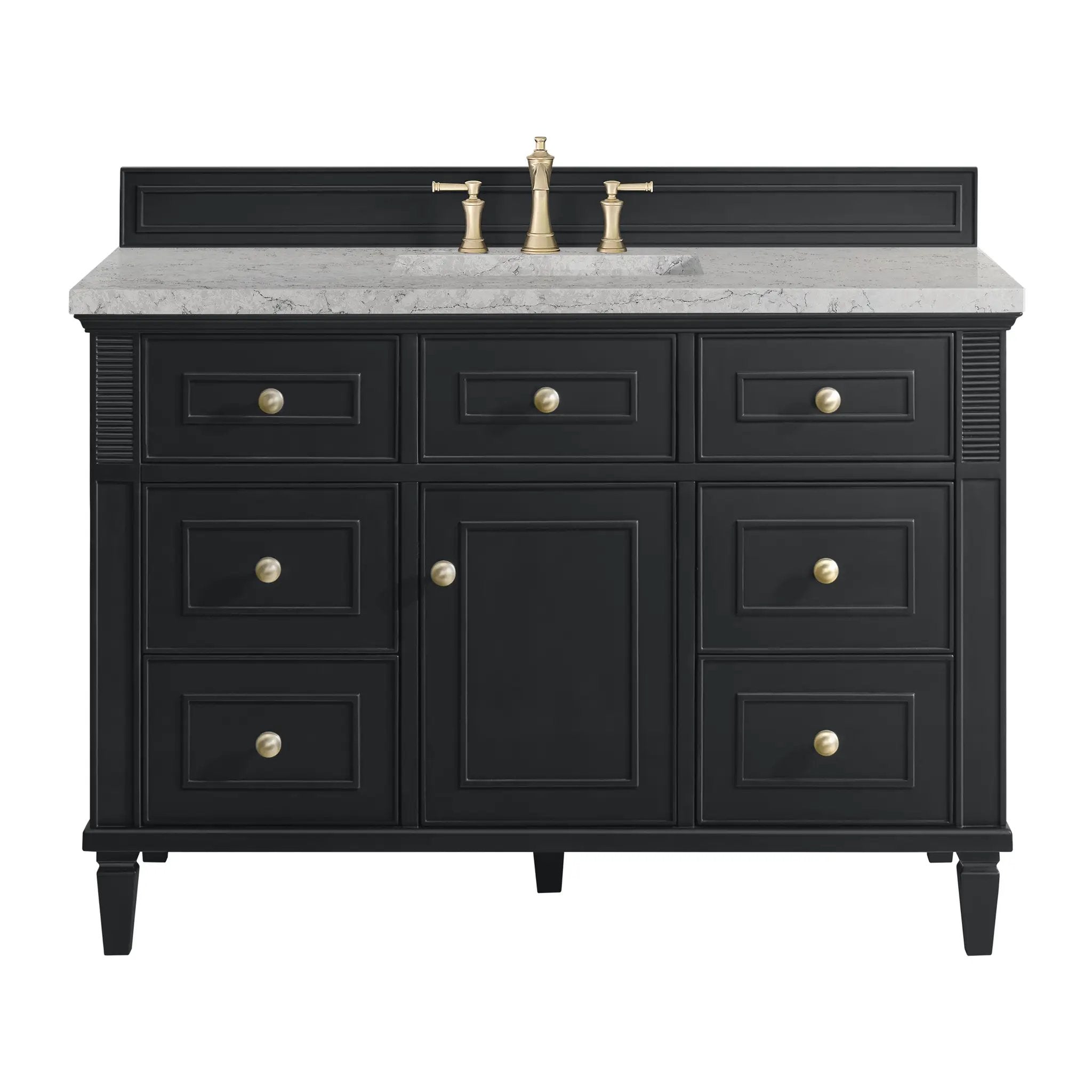 James Martin Lorelai 48" Single Vanity Set - Black Onyx by James Martin Vanities