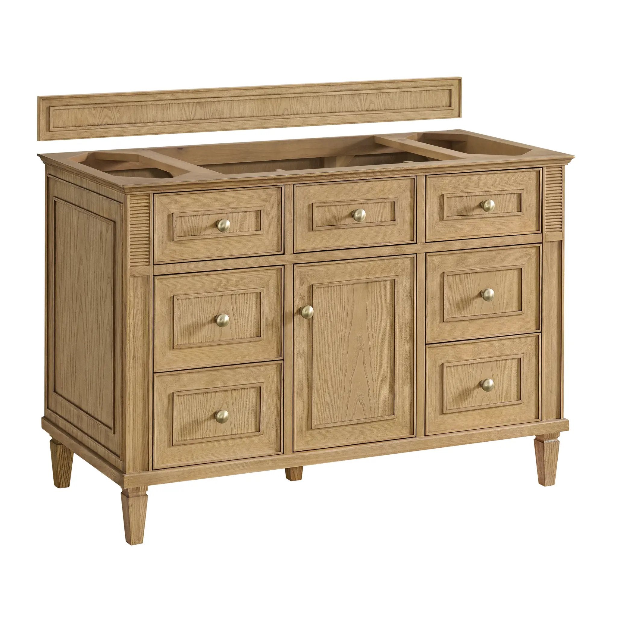 light natural oak vanity