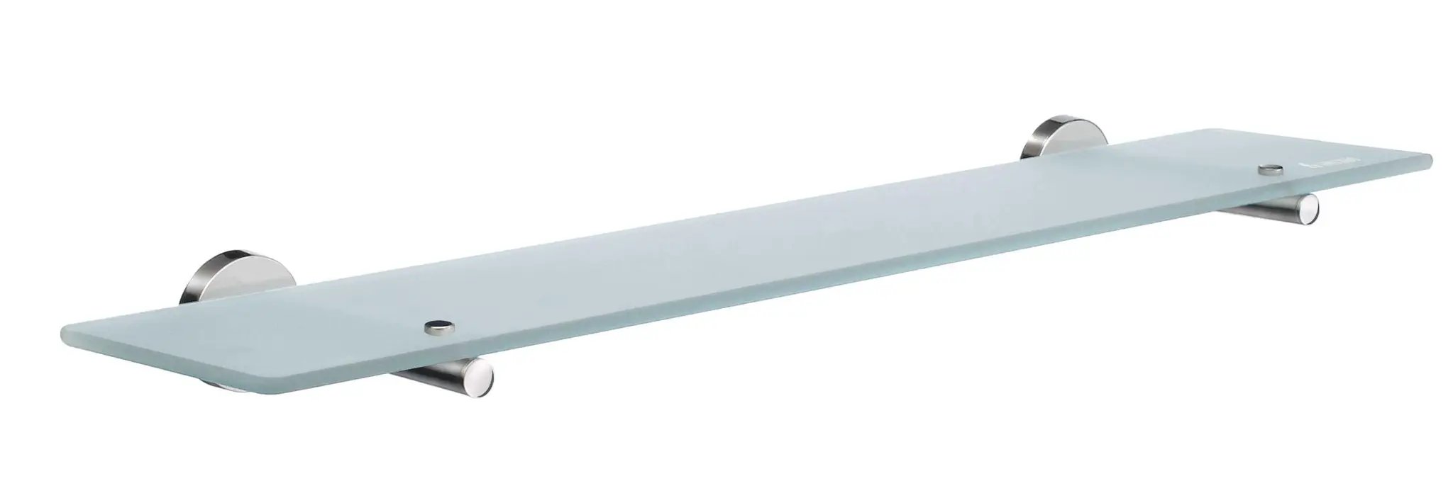 polished chrome shelf
