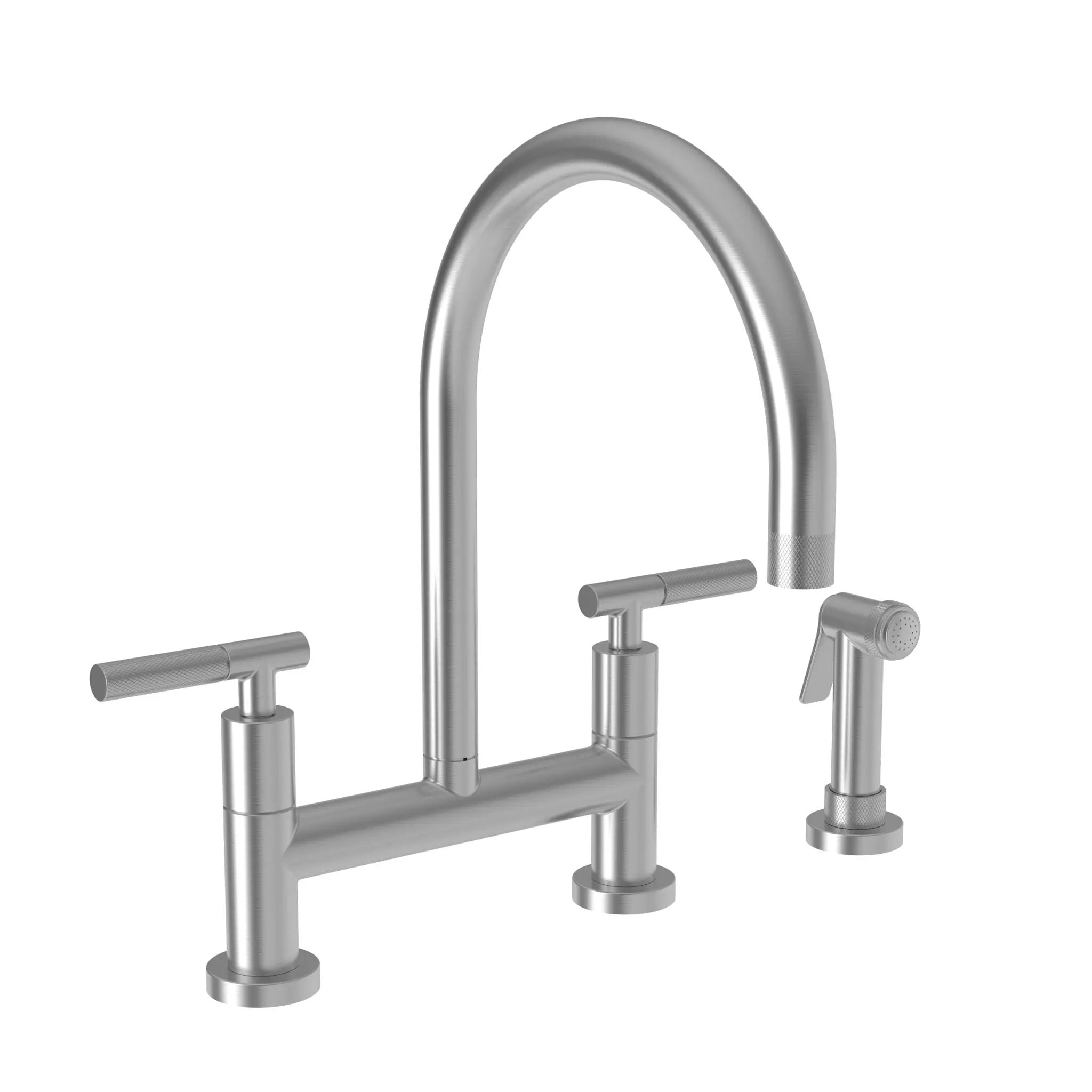 Newport Brass Muncy Kitchen Bridge Faucet with Side Spray by Newport Brass