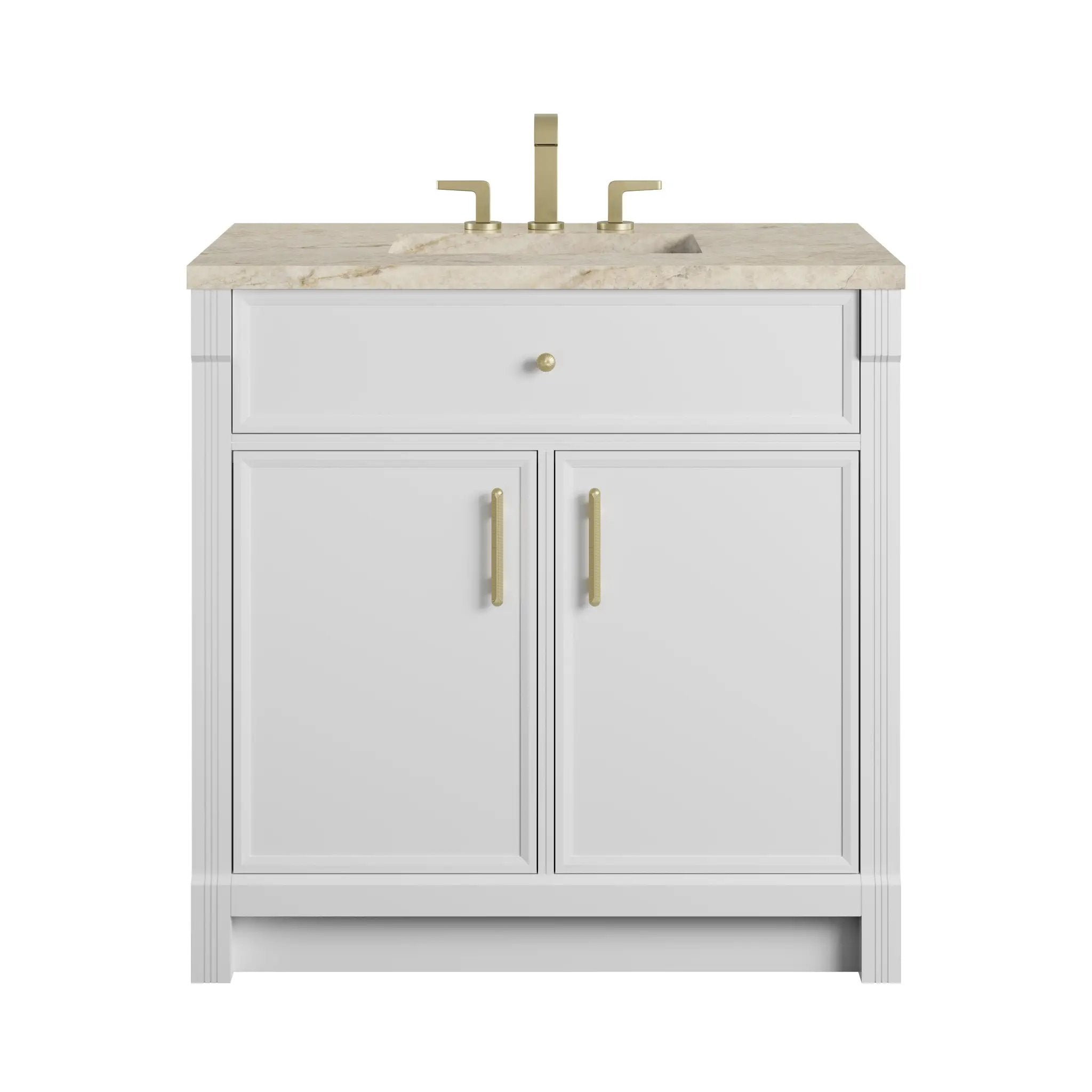 James Martin Bellshire 36" Single Vanity Set - Bright White by James Martin Vanities