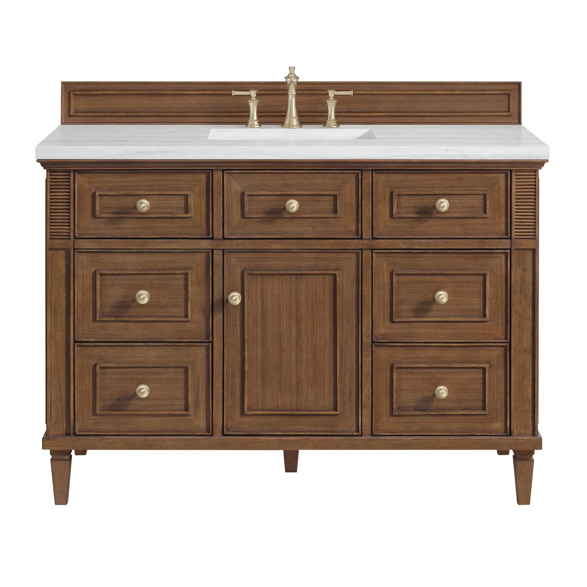 James Martin Lorelai 48" Single Vanity Set - Mid-Century Walnut by James Martin Vanities